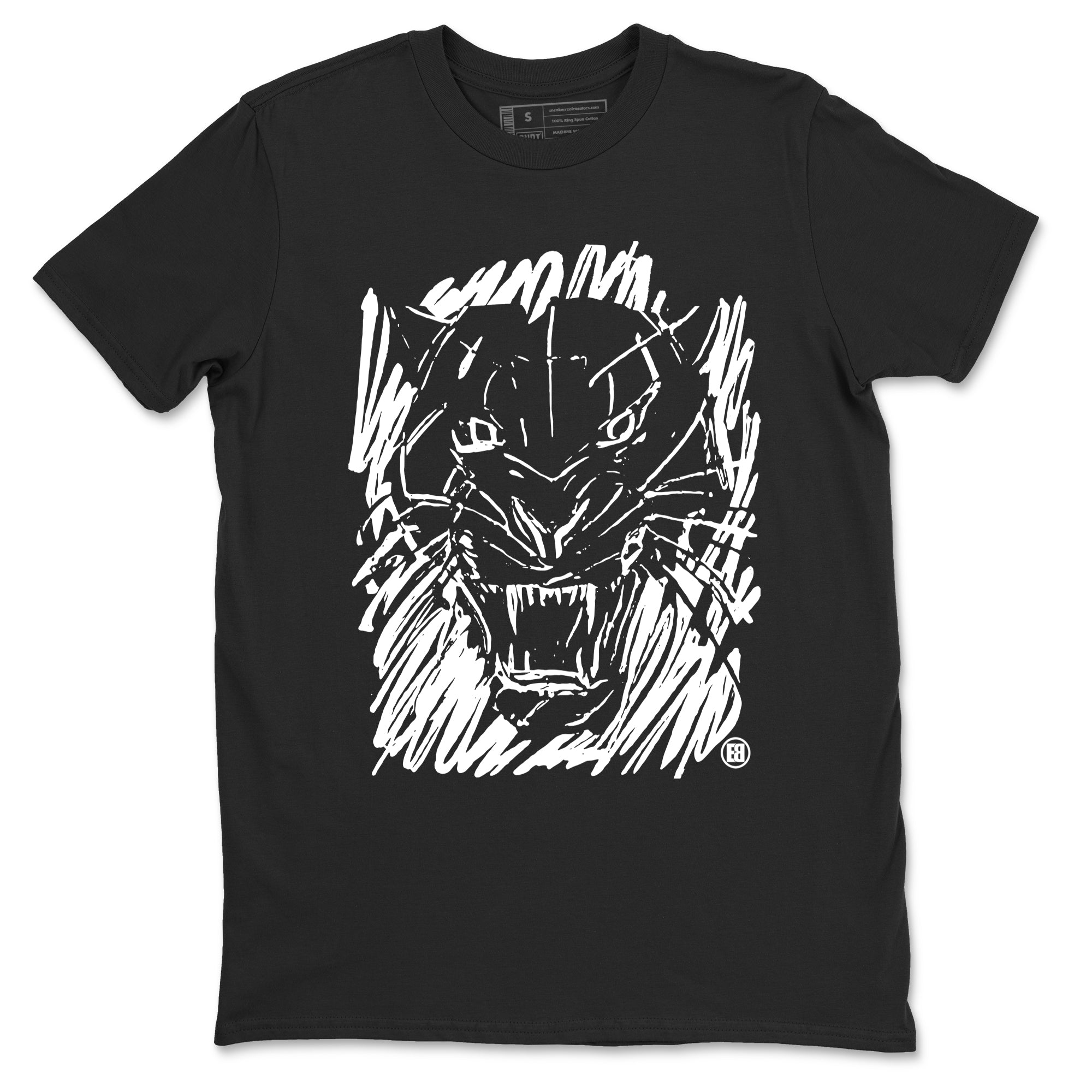 Wild Cat Doodle snkmatch Tees - Air Jordan 4 White Thunder