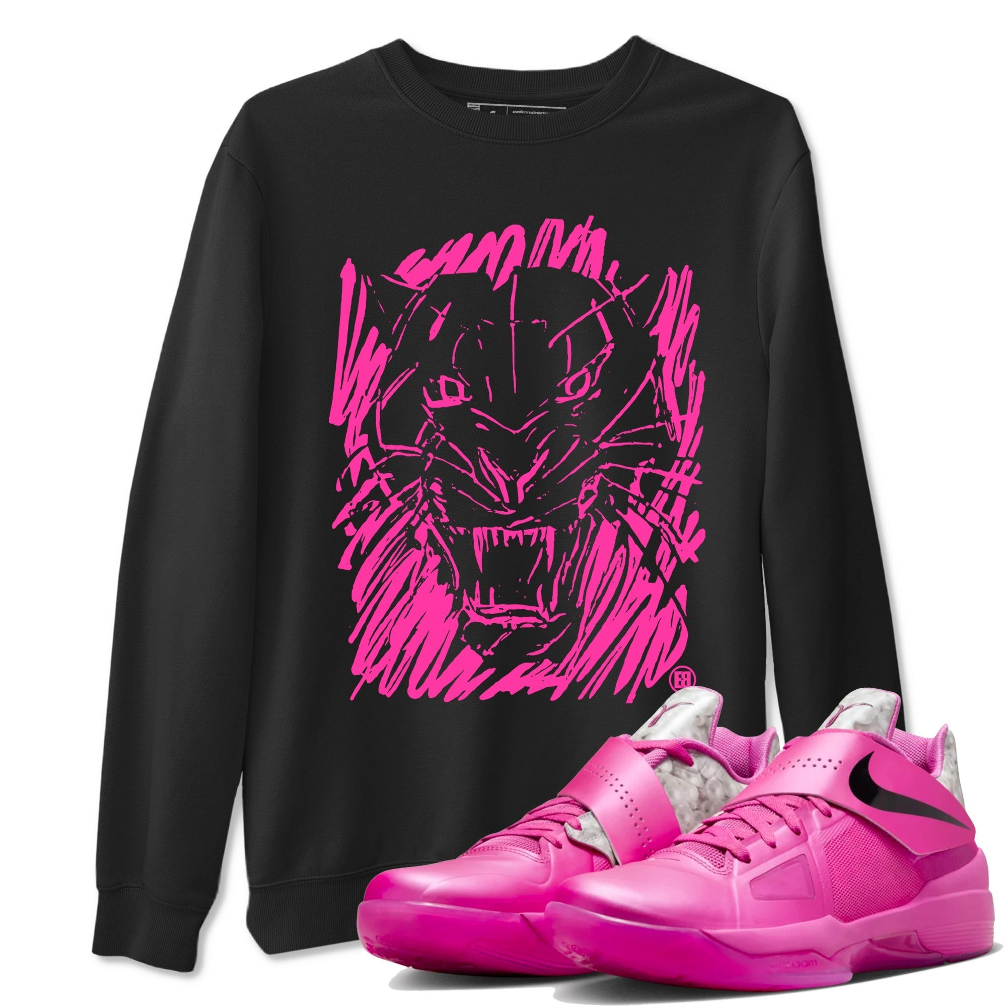 Wild Cat Doodle snkmatch Tees - Nike KD 4 Aunt Pearl