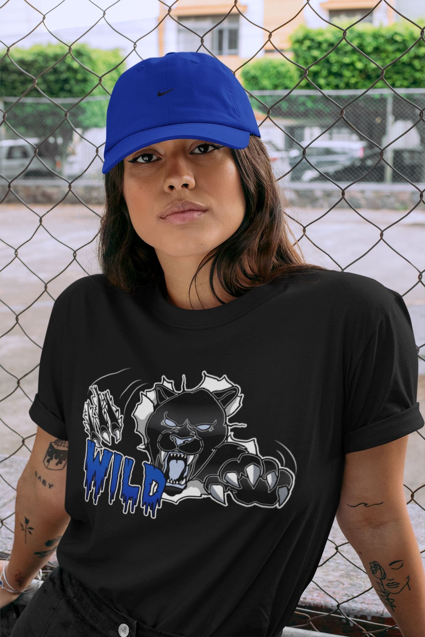 Wild Unisex Tops - Air Jordan 5 Racer Blue