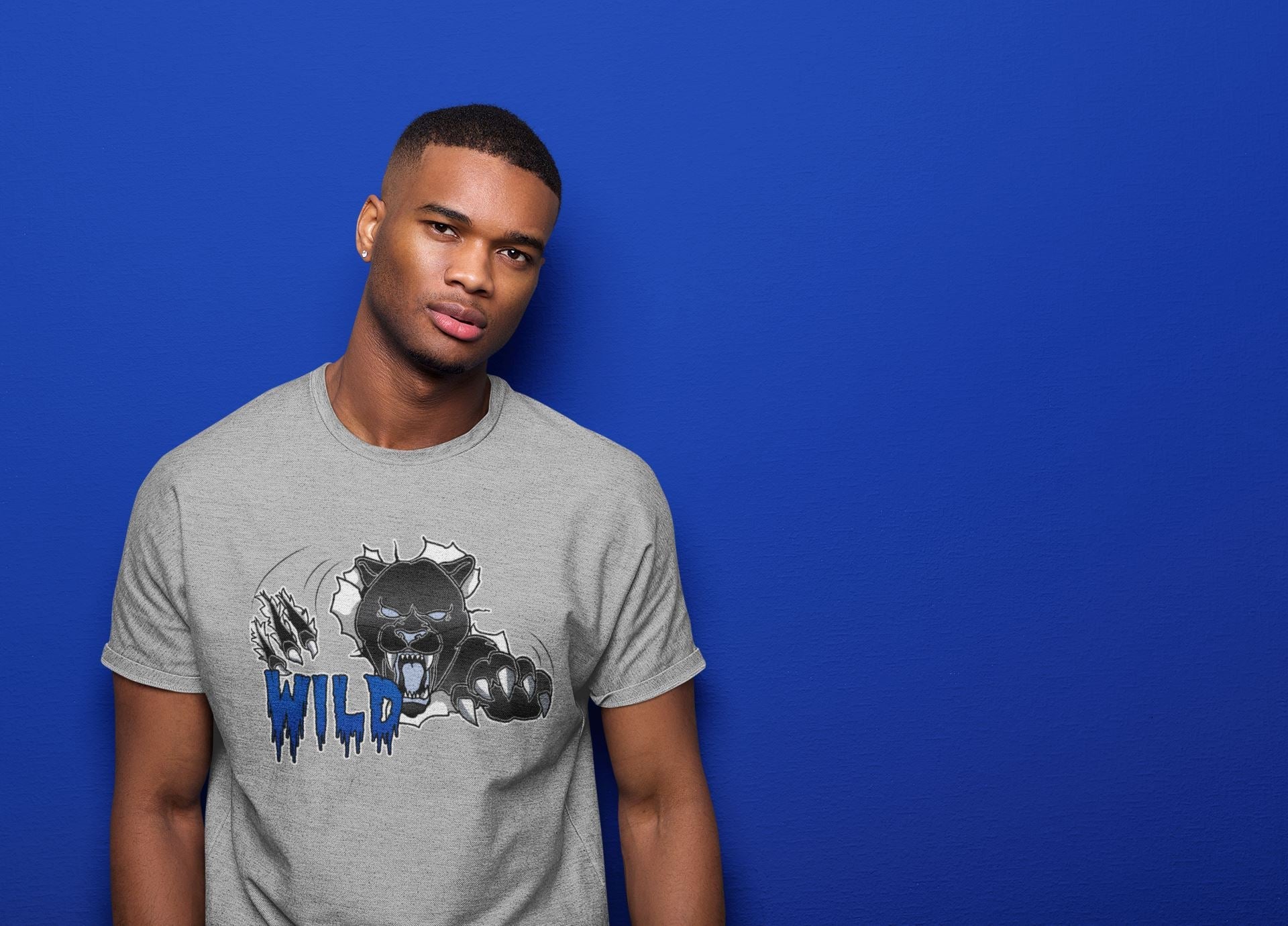 Wild Unisex Tops - Air Jordan 5 Racer Blue