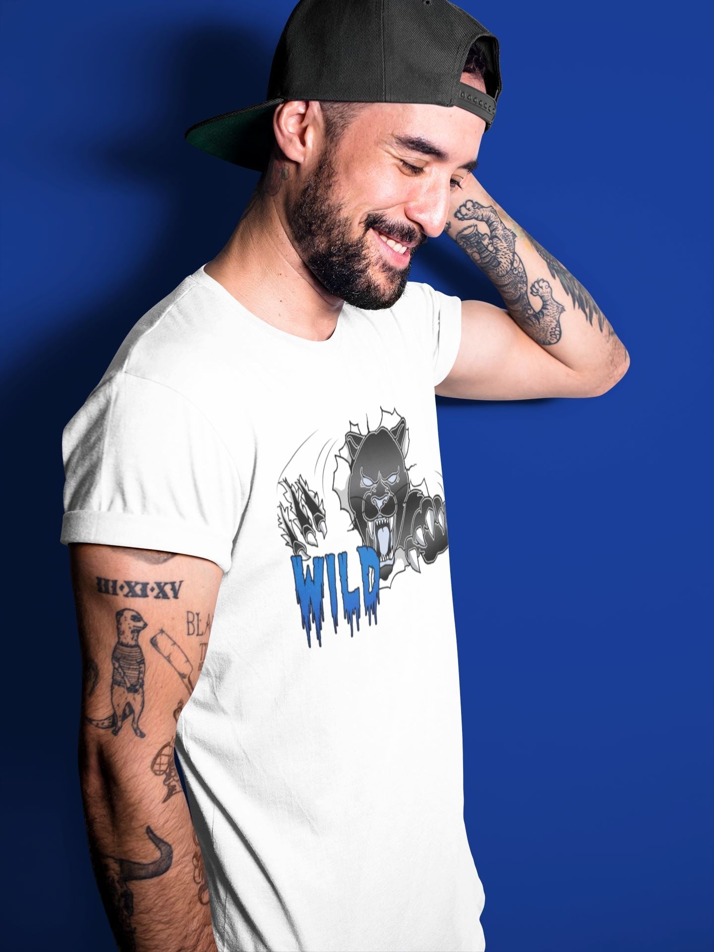 Wild Unisex Tops - Air Jordan 5 Racer Blue