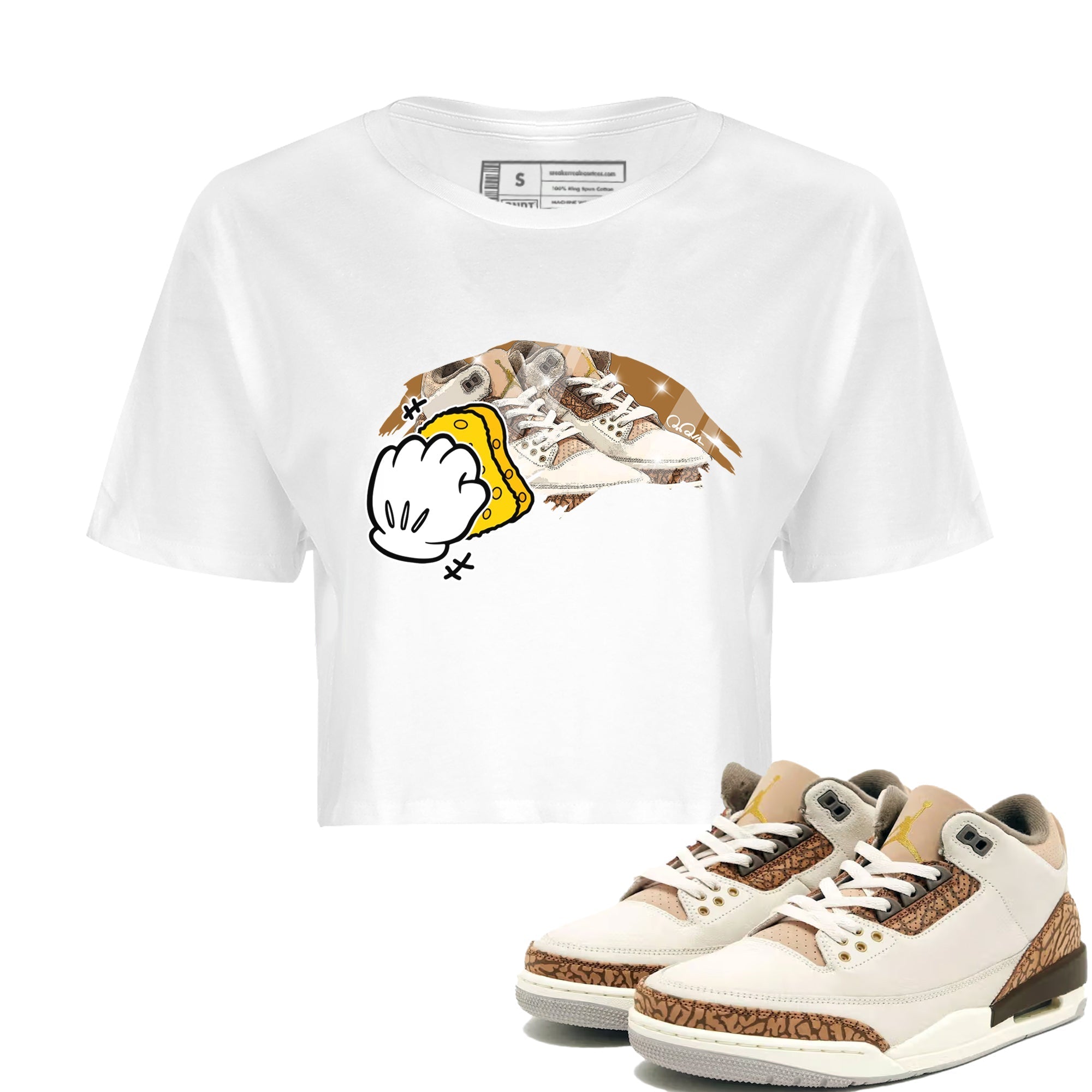 Wiping Women's Tops - Air Jordan 3 Palomino