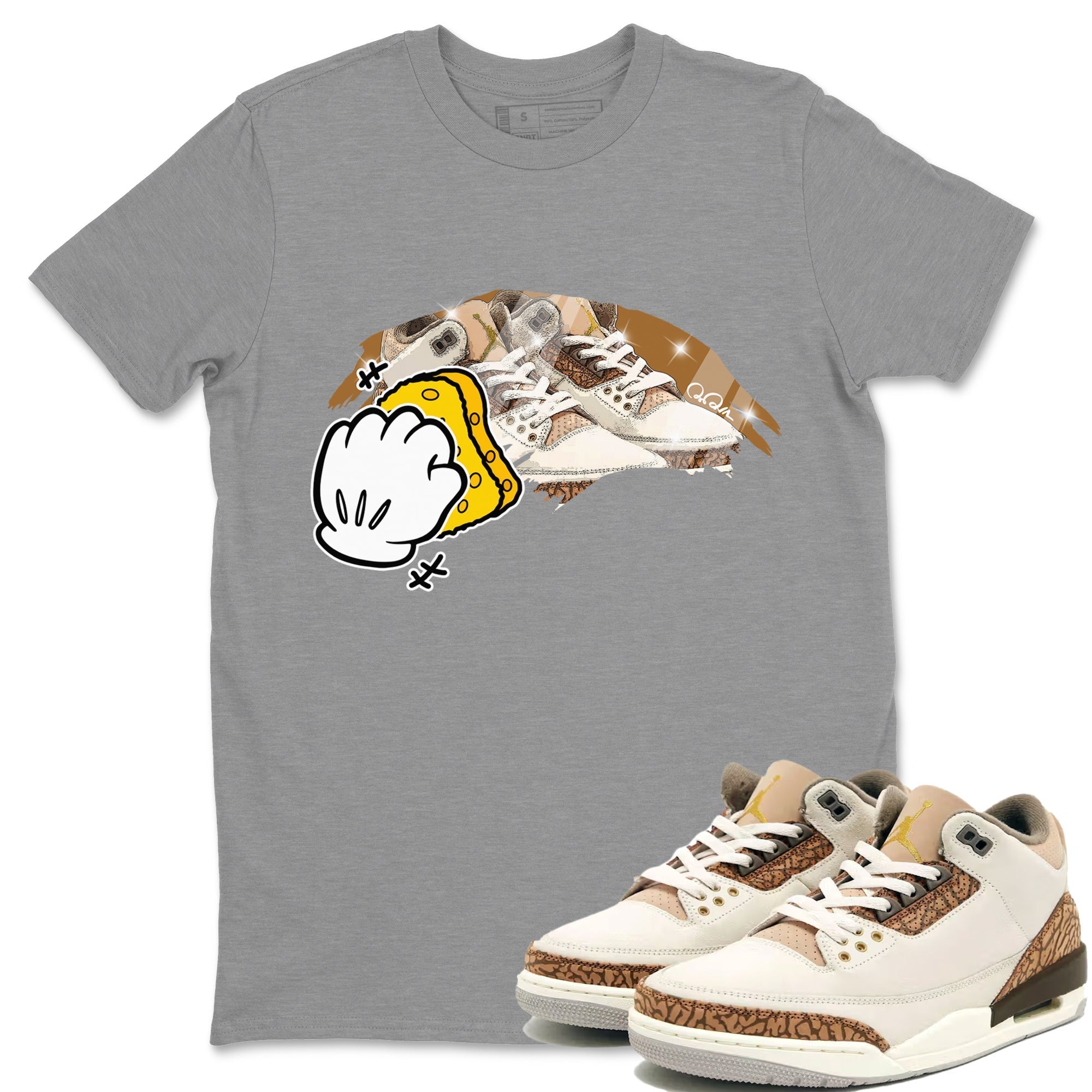 Wiping Unisex Tops - Air Jordan 3 Palomino