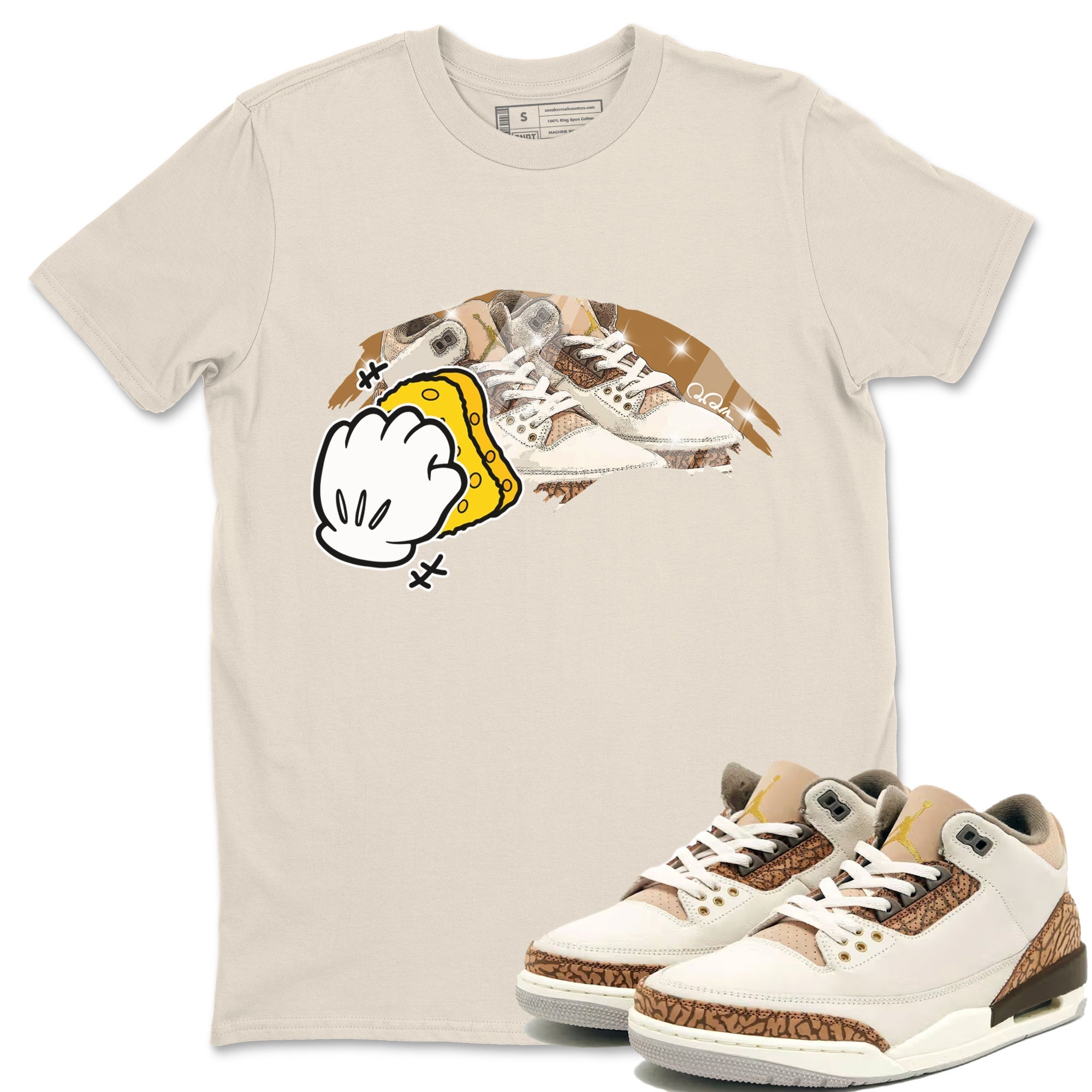 Wiping Unisex Tops - Air Jordan 3 Palomino