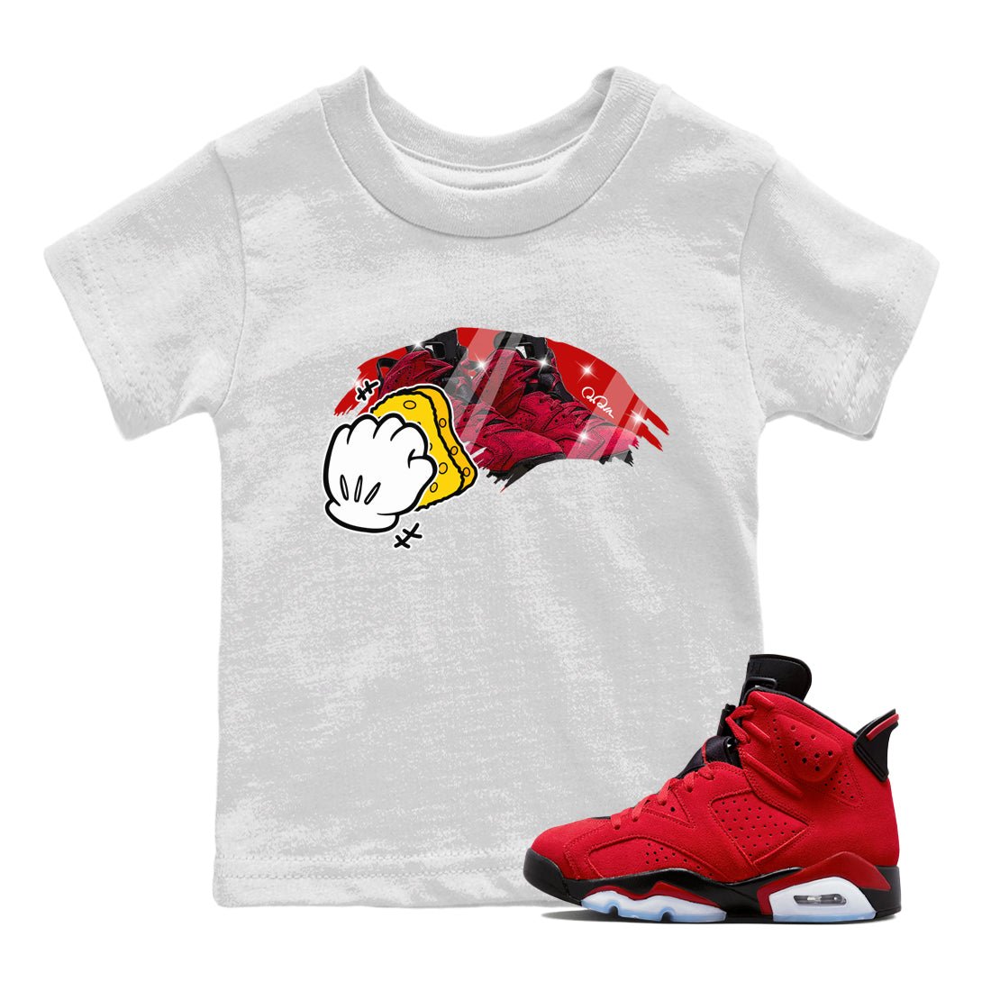 Wiping Kids Tops - Air Jordan 6 Toro Bravo