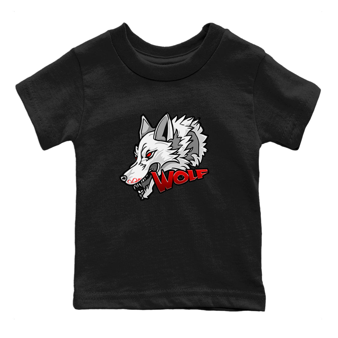 Wolf Head Kids Tops - Air Jordan 13 Wolf Grey