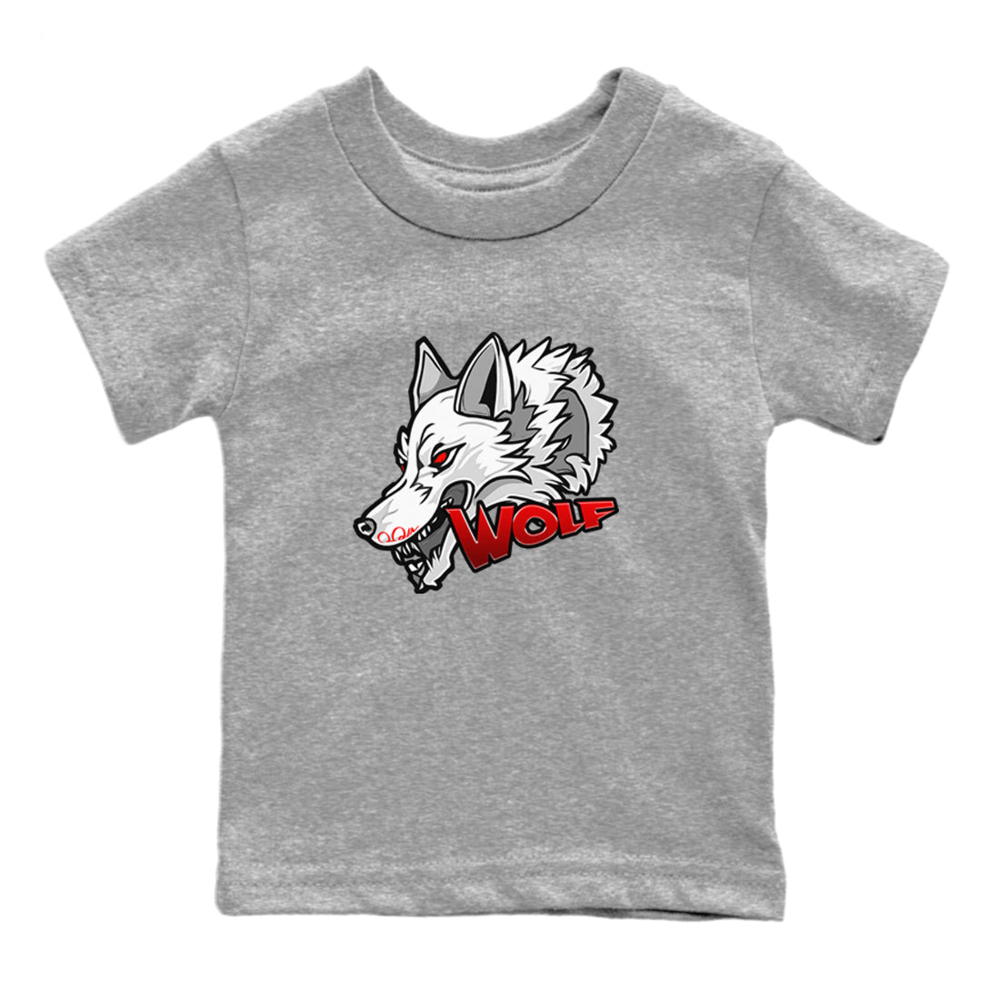 Wolf Head Kids Tops - Air Jordan 13 Wolf Grey