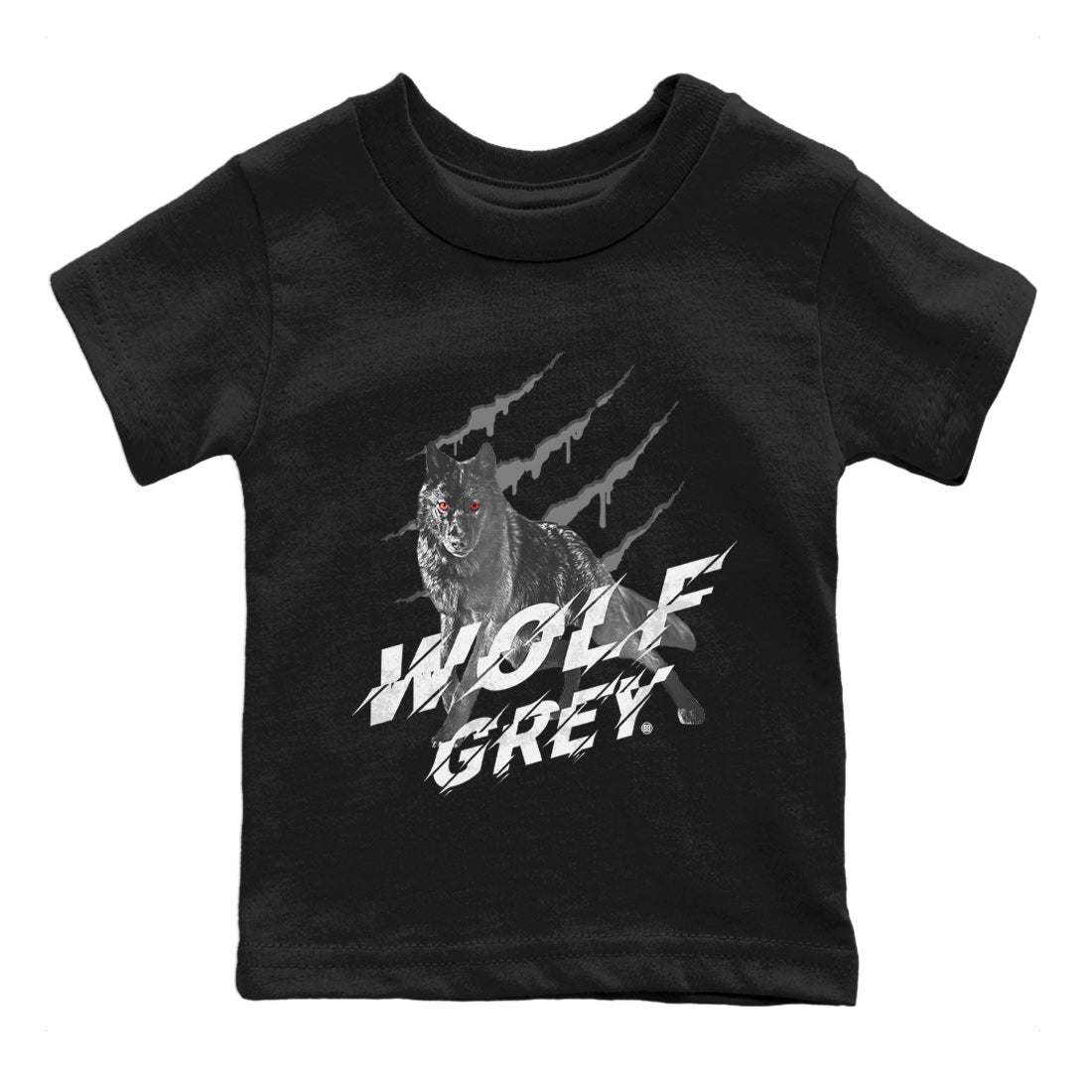 Wolf Scratch Kids Tops - Air Jordan 13 Wolf Grey