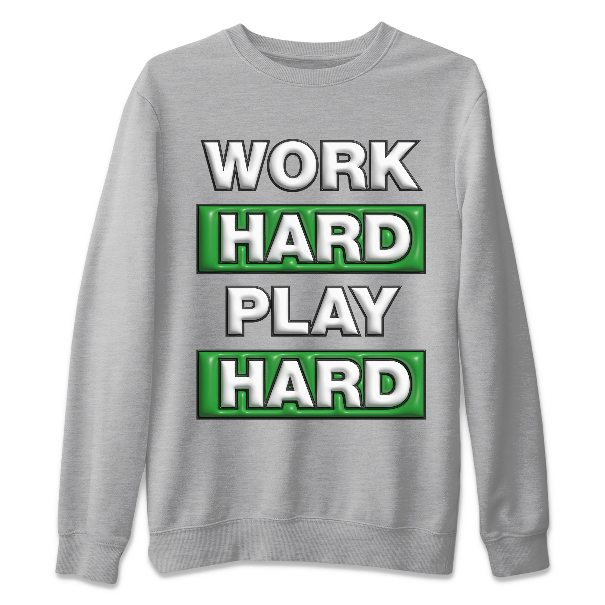 Work Hard Play Hard Unisex Tops - Air Jordan 3 Lucky Green