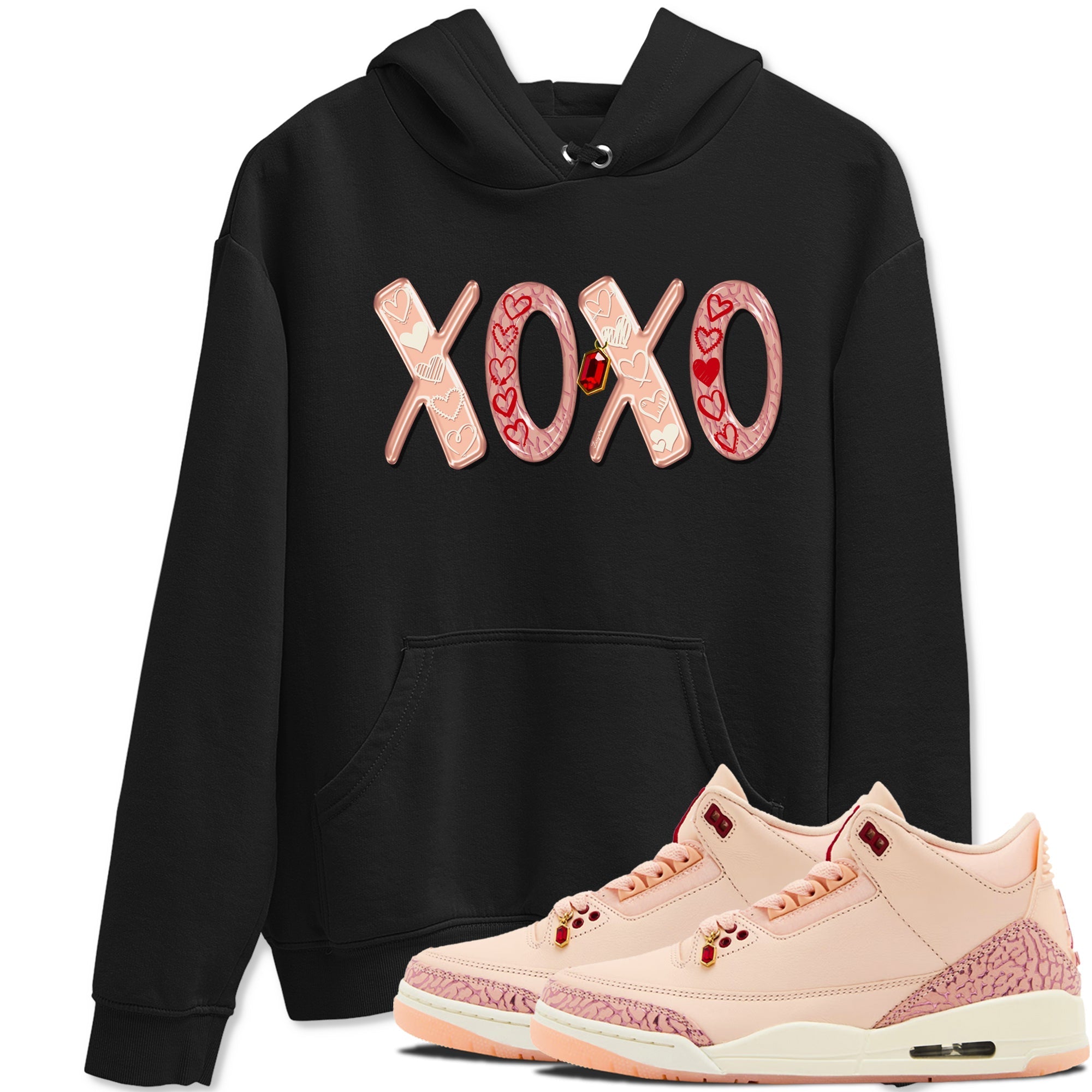 XOXO snkmatch Tees - Air Jordan 3 Valentines Day