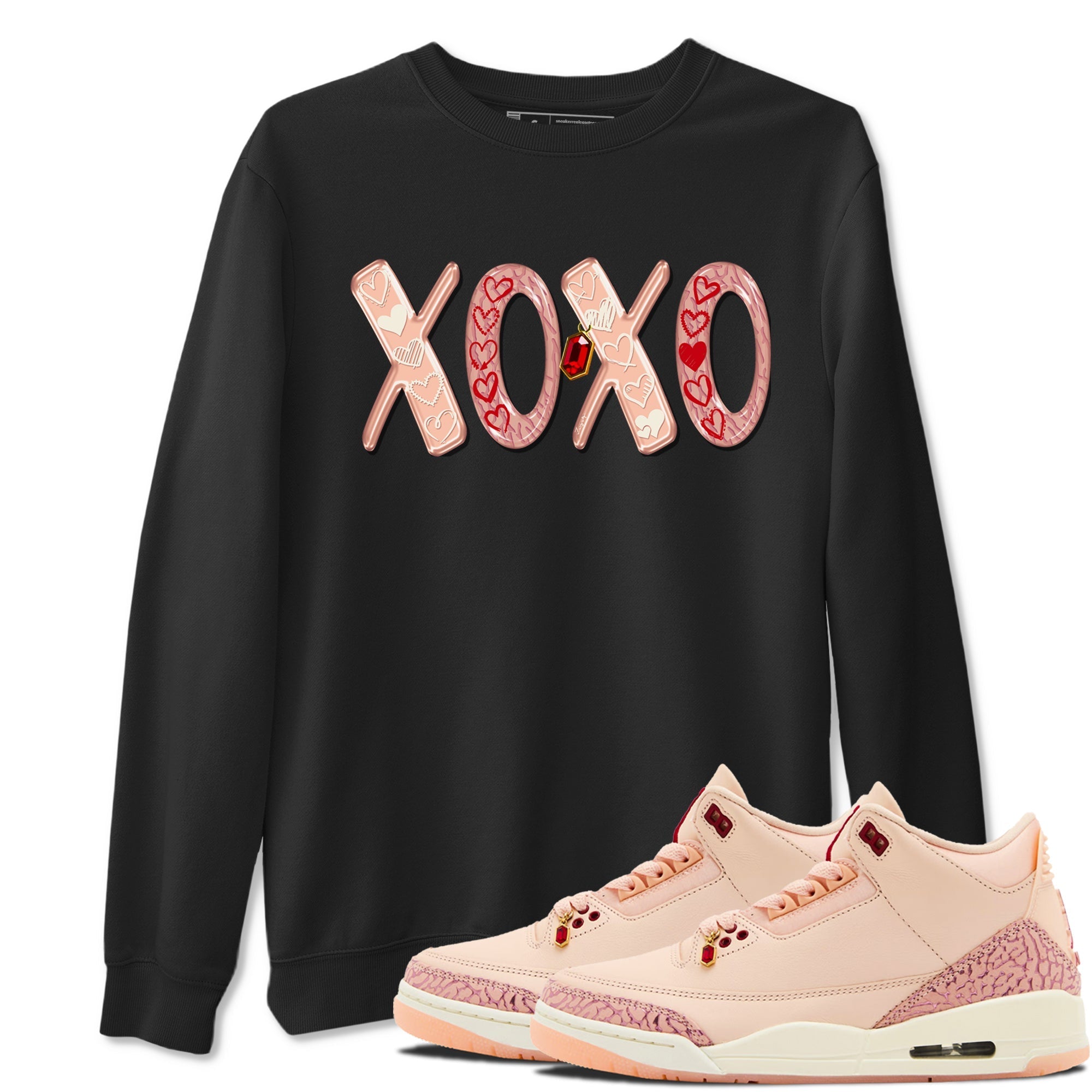 XOXO snkmatch Tees - Air Jordan 3 Valentines Day