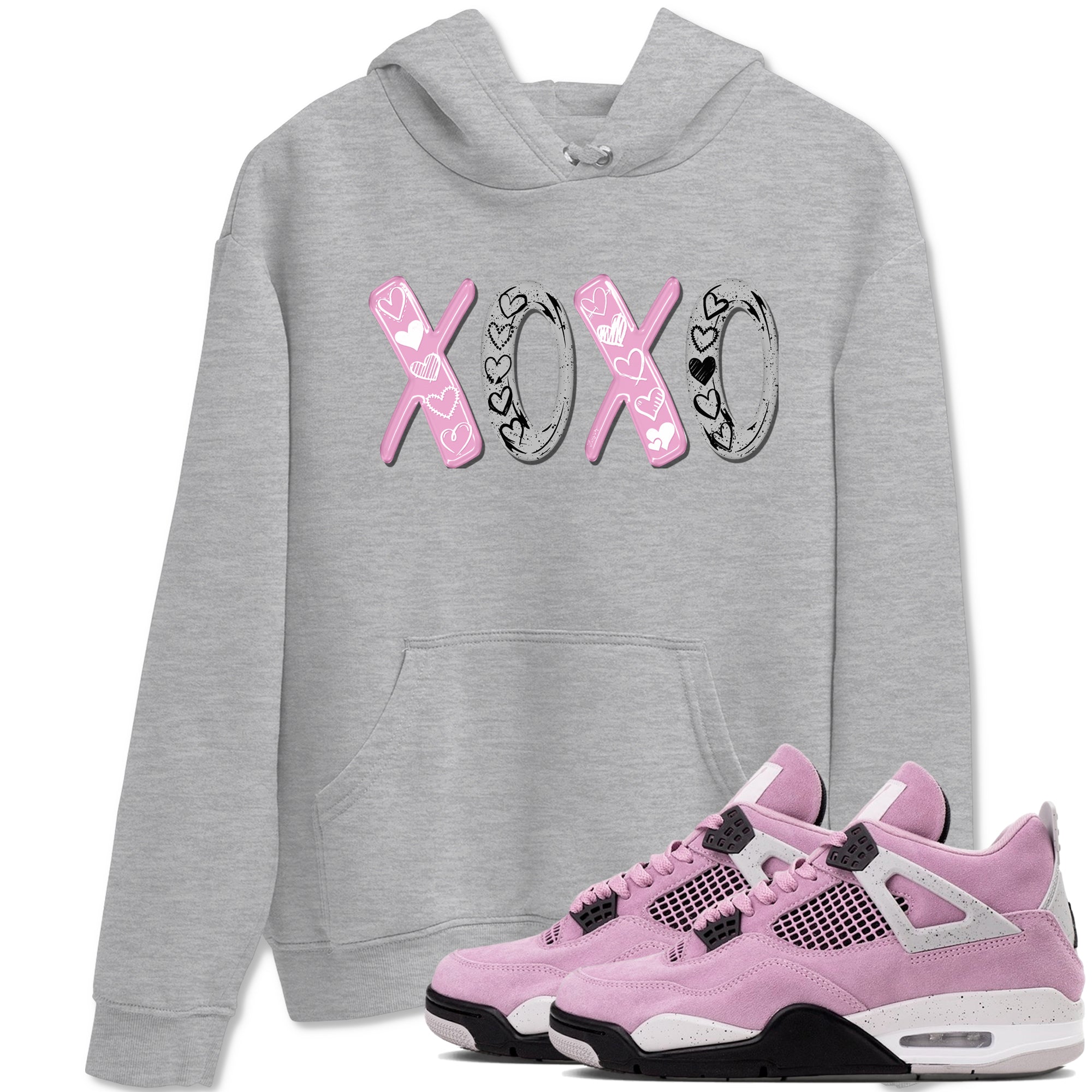 XOXO snkmatch Tees - Air Jordan 4 Orchid