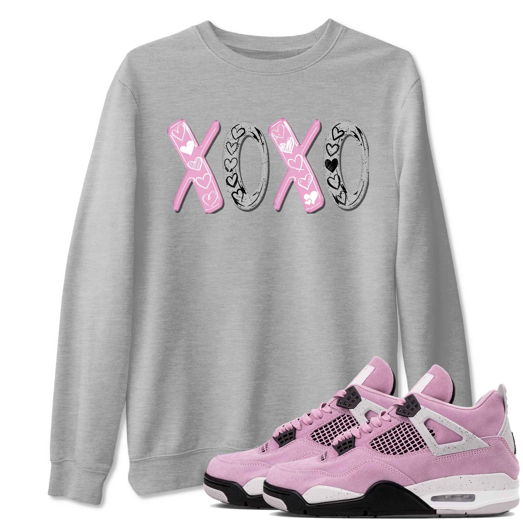 XOXO snkmatch Tees - Air Jordan 4 Orchid