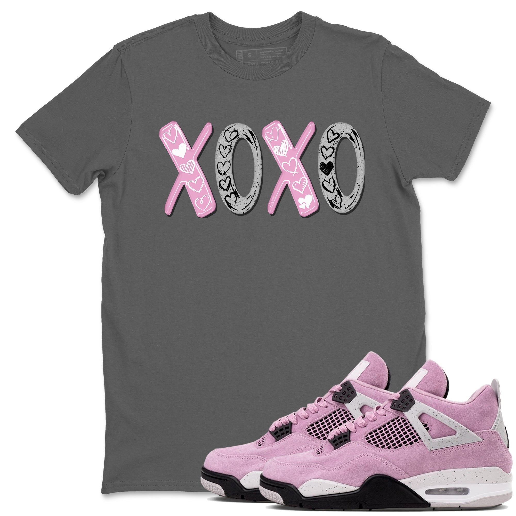 XOXO snkmatch Tees - Air Jordan 4 Orchid