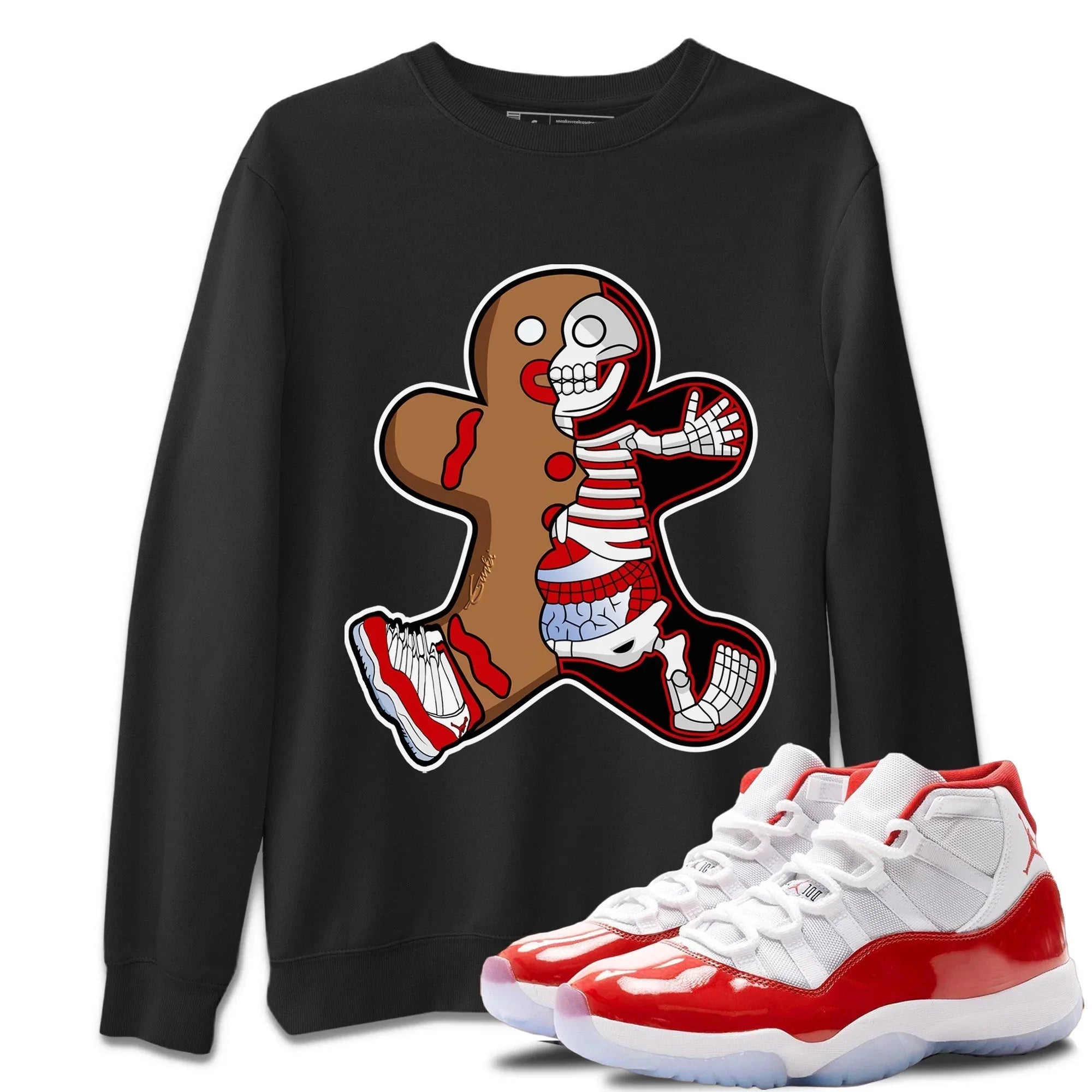 Xray Gingerbread Man Unisex Tops - Air Jordan 11 Cherry