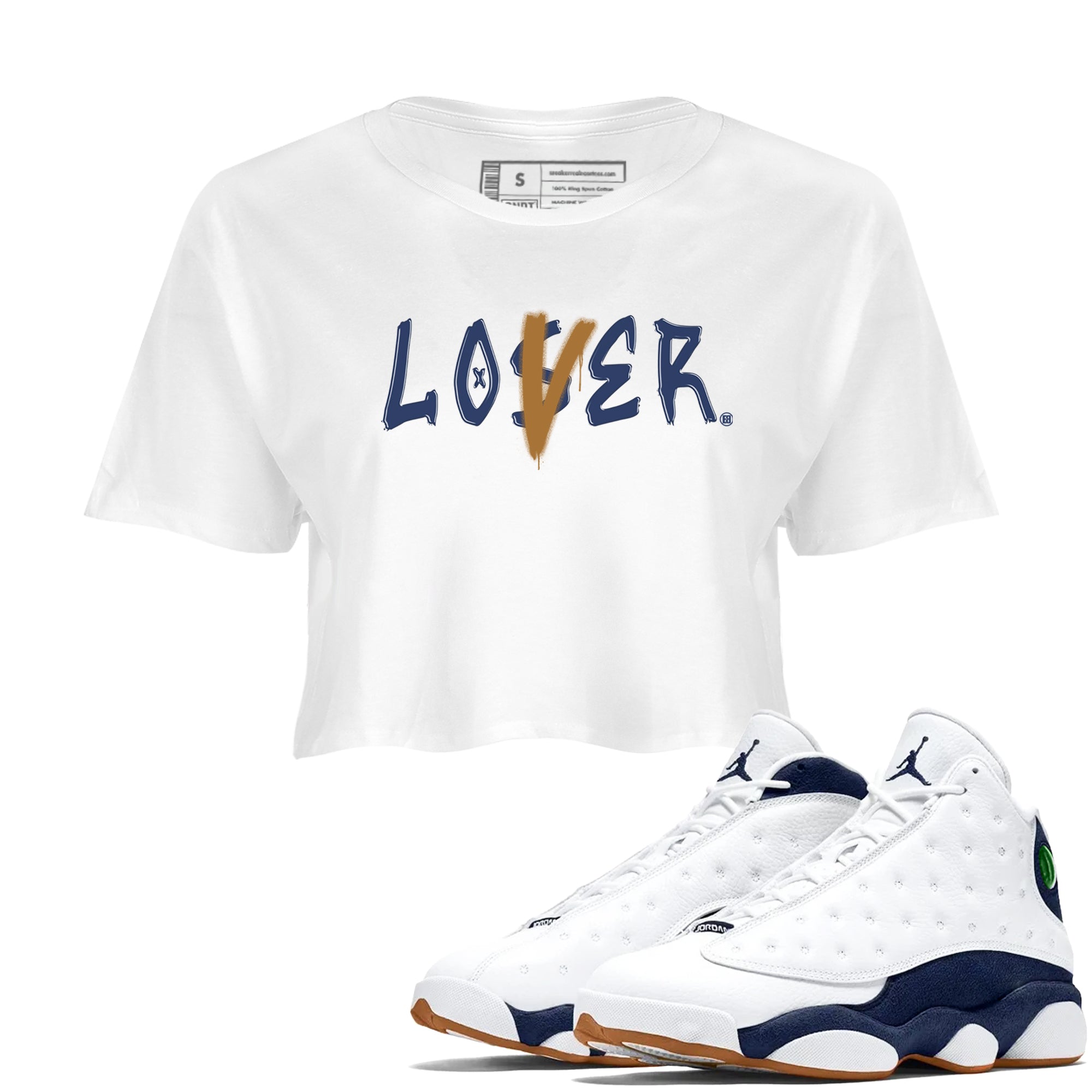 Loser Lover snkmatch Women's Top - Air Jordan 13 Midnight Navy
