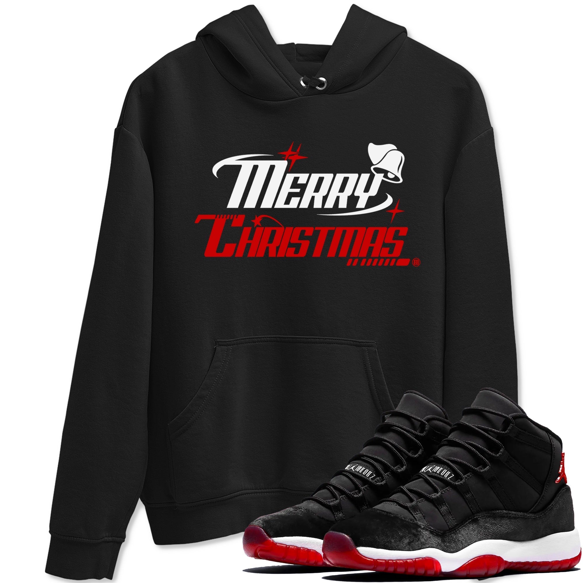 Y2K Merry Christmas snkmatch Tees - Air Jordan 11 Bred Velvet