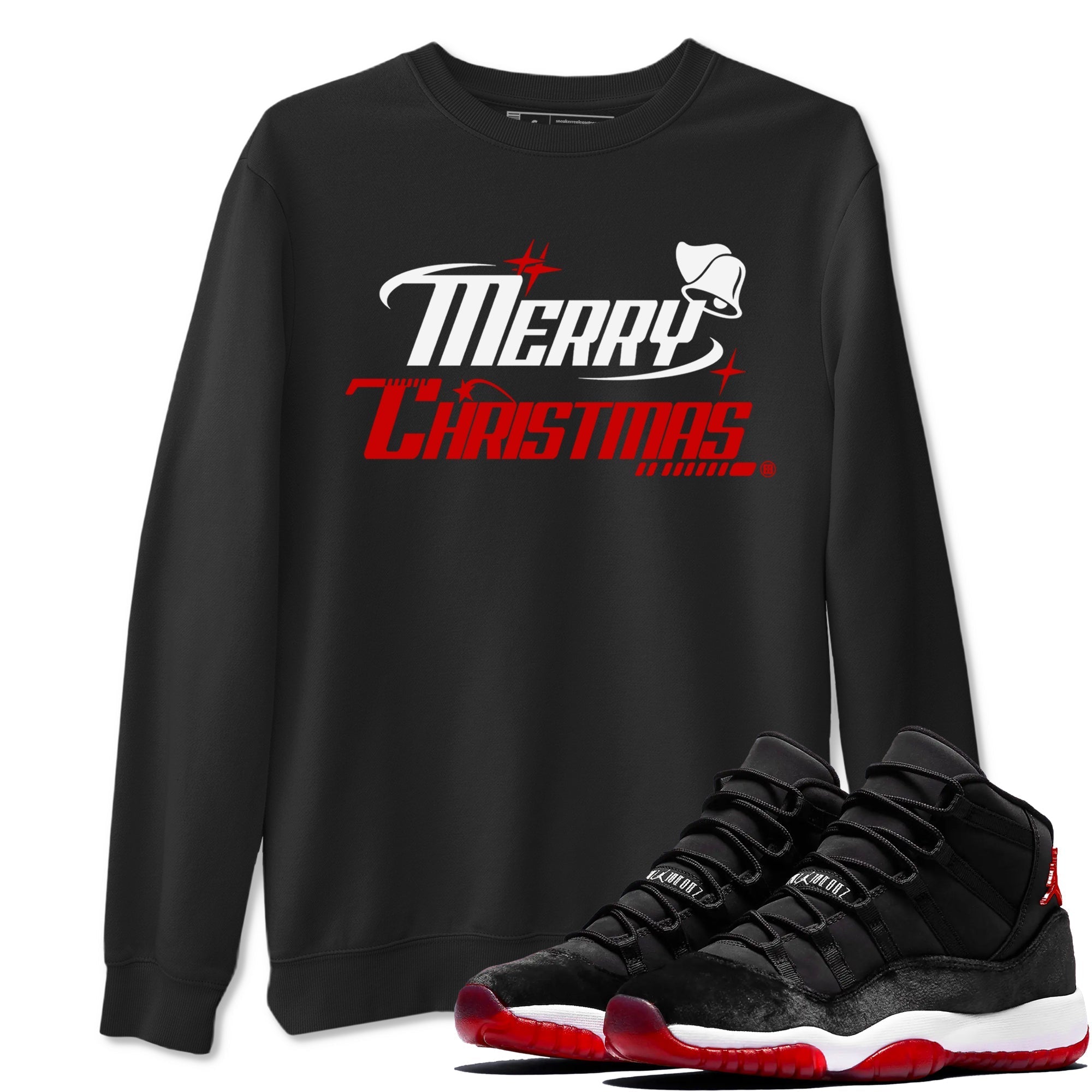 Y2K Merry Christmas snkmatch Tees - Air Jordan 11 Bred Velvet