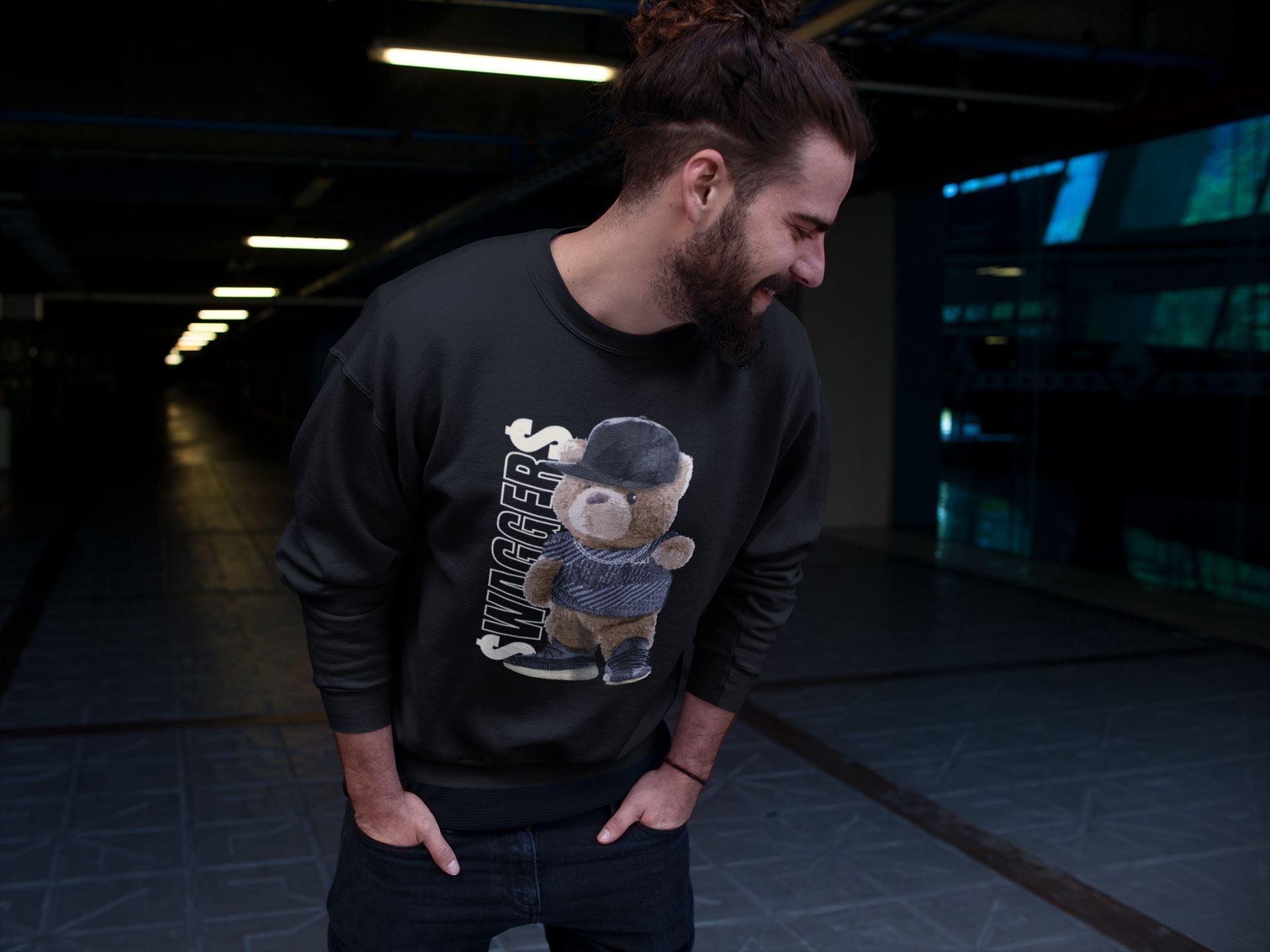 Bear Swaggers Unisex Tops - Yeezy 350 Carbon Asriel