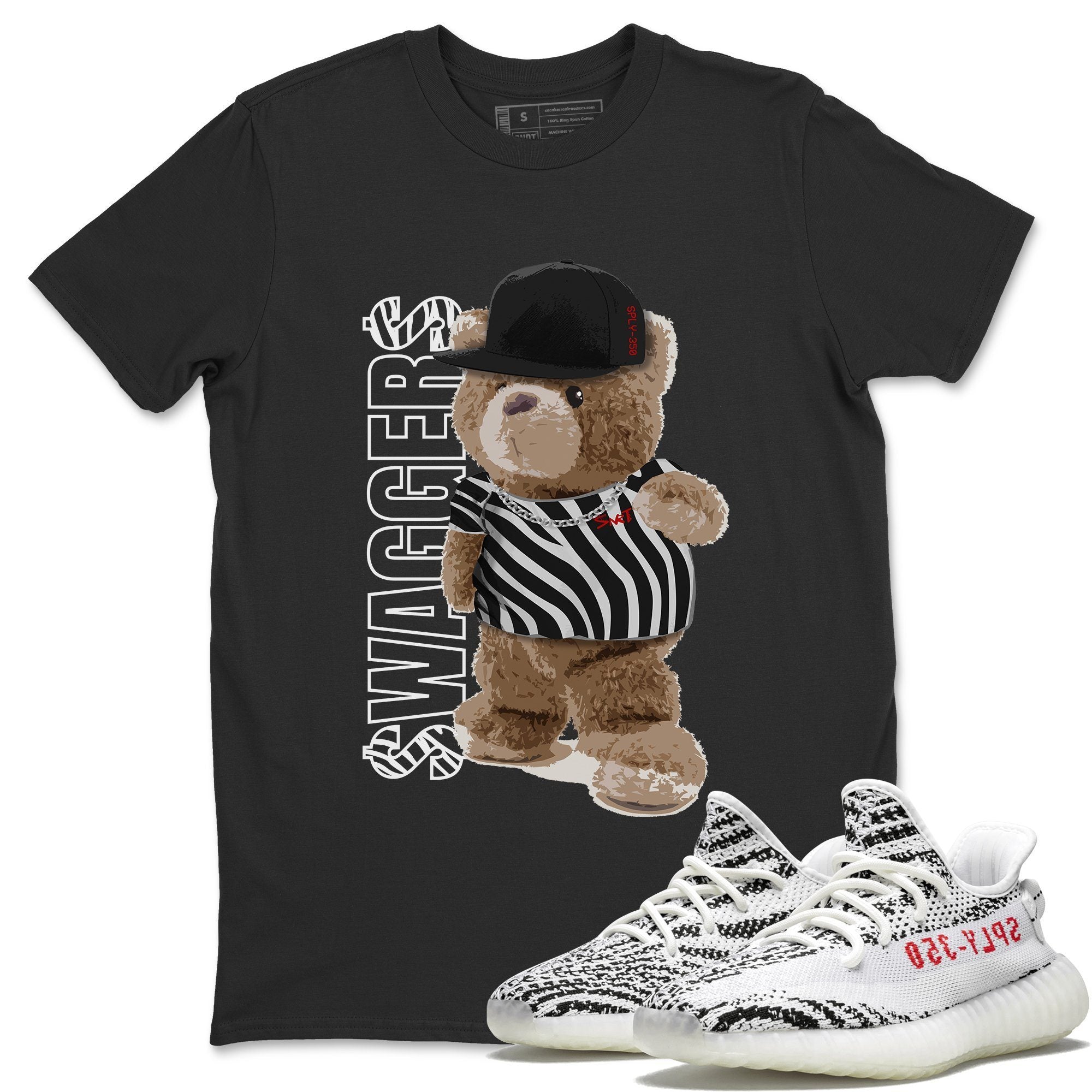 Bear Swaggers Unisex Tops - Yeezy 350 Zebra