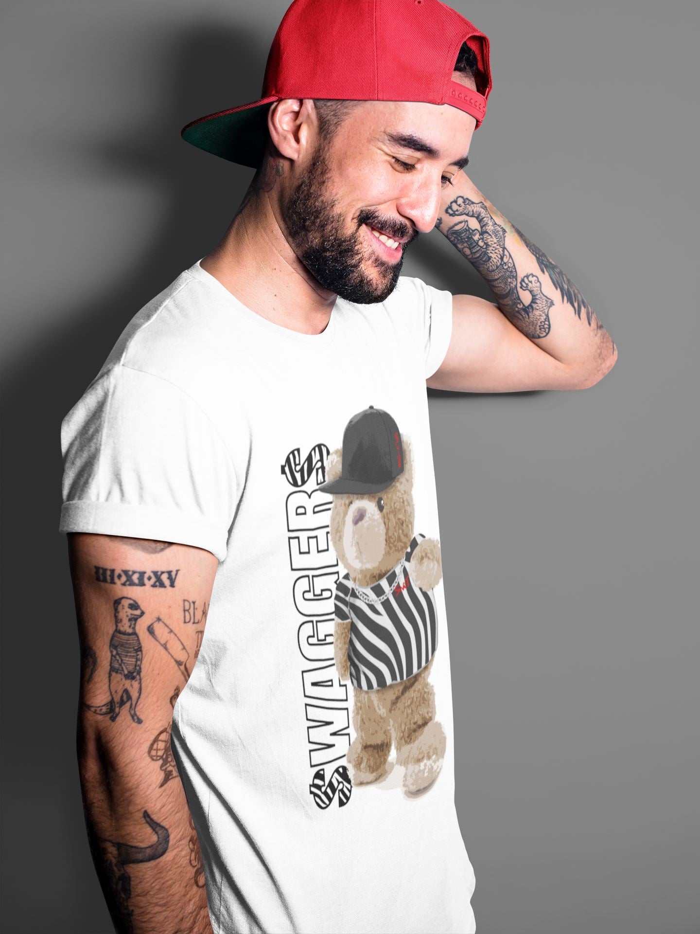 Bear Swaggers Unisex Tops - Yeezy 350 Zebra
