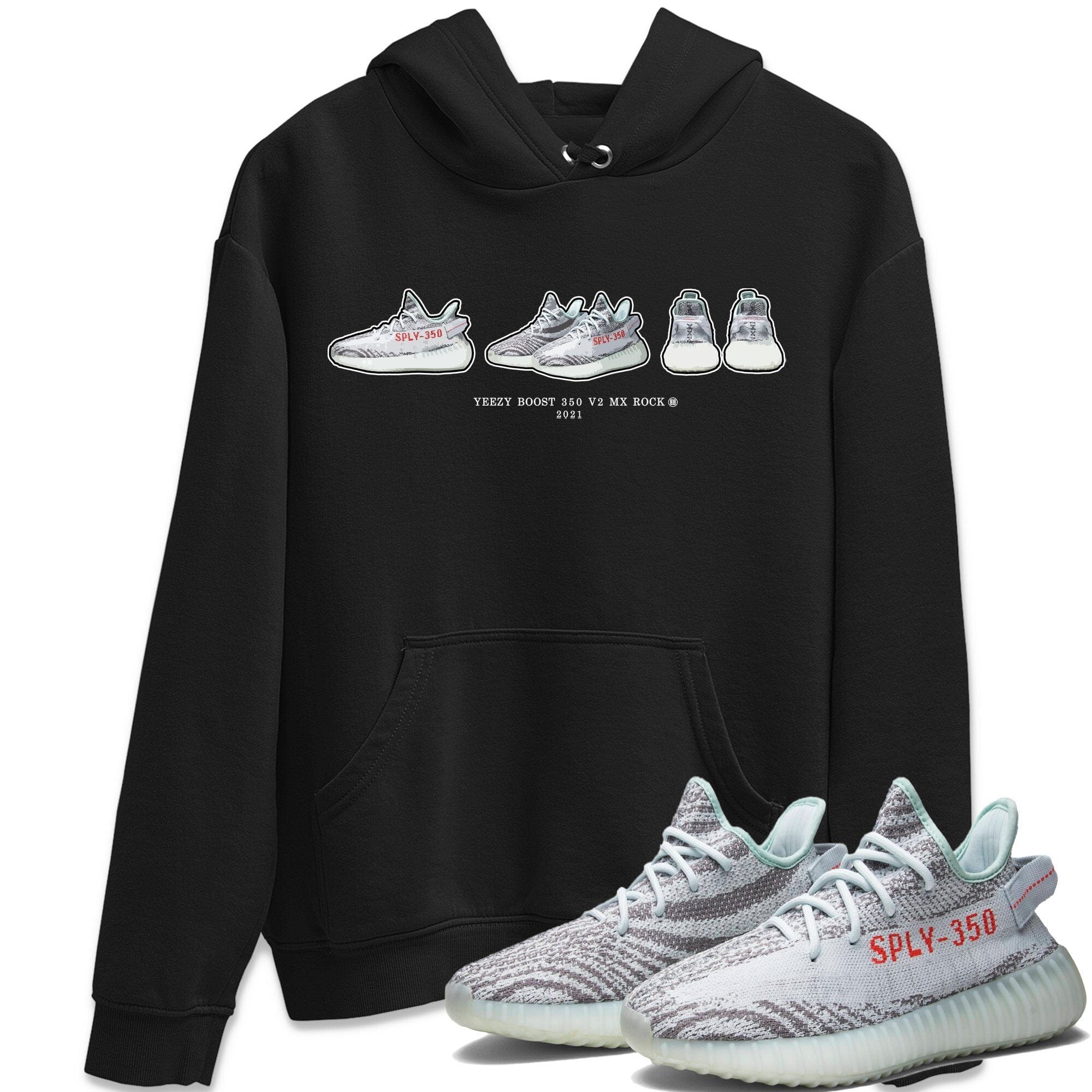 snkmatch Prelude Unisex Tops - Yeezy 350 Blue Tint