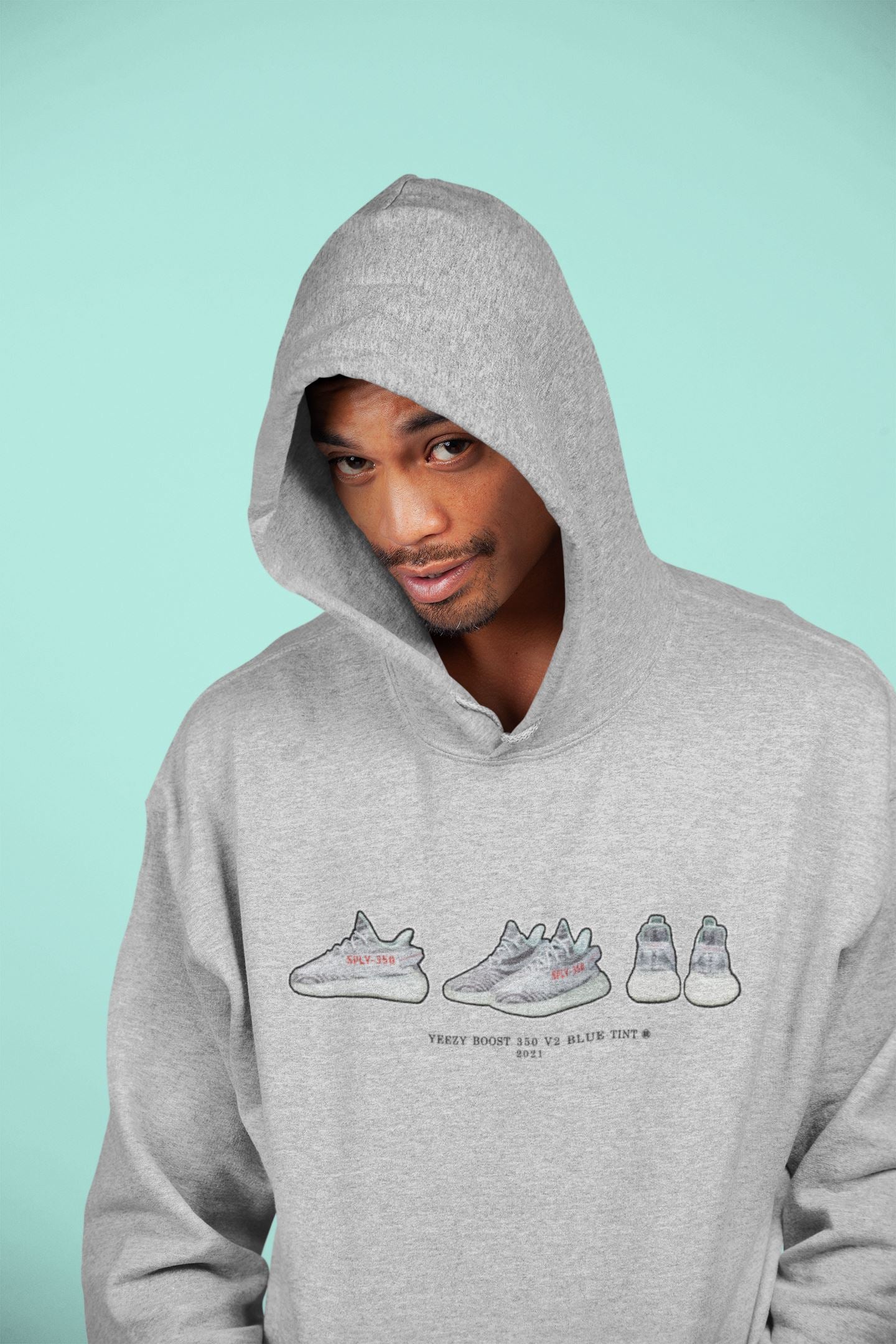 snkmatch Prelude Unisex Tops - Yeezy 350 Blue Tint