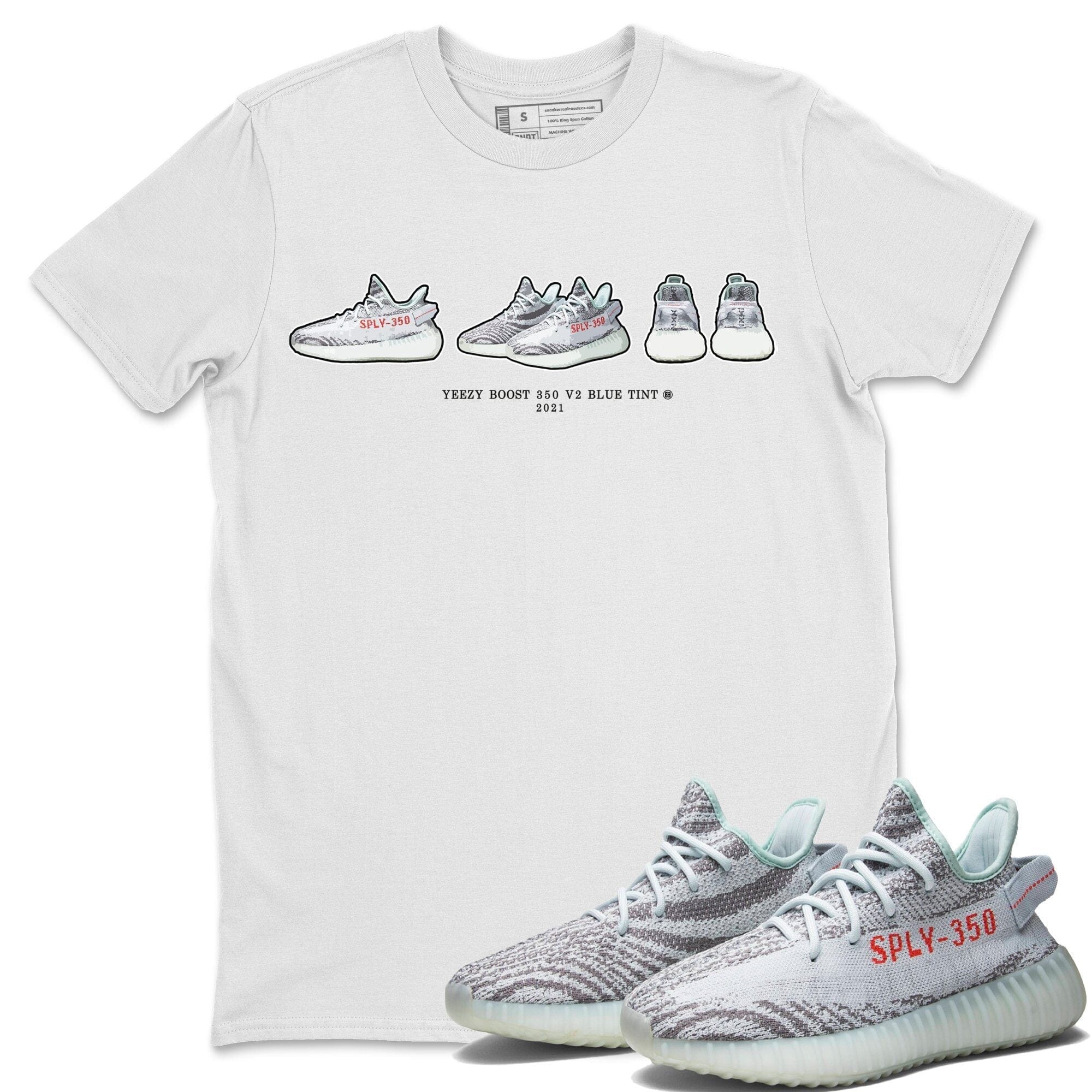 snkmatch Prelude Unisex Tops - Yeezy 350 Blue Tint