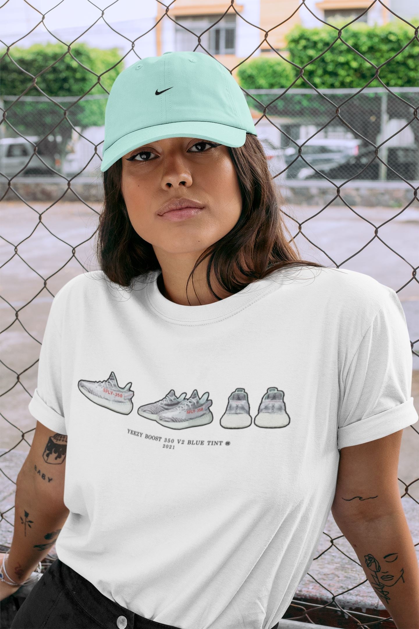 snkmatch Prelude Unisex Tops - Yeezy 350 Blue Tint