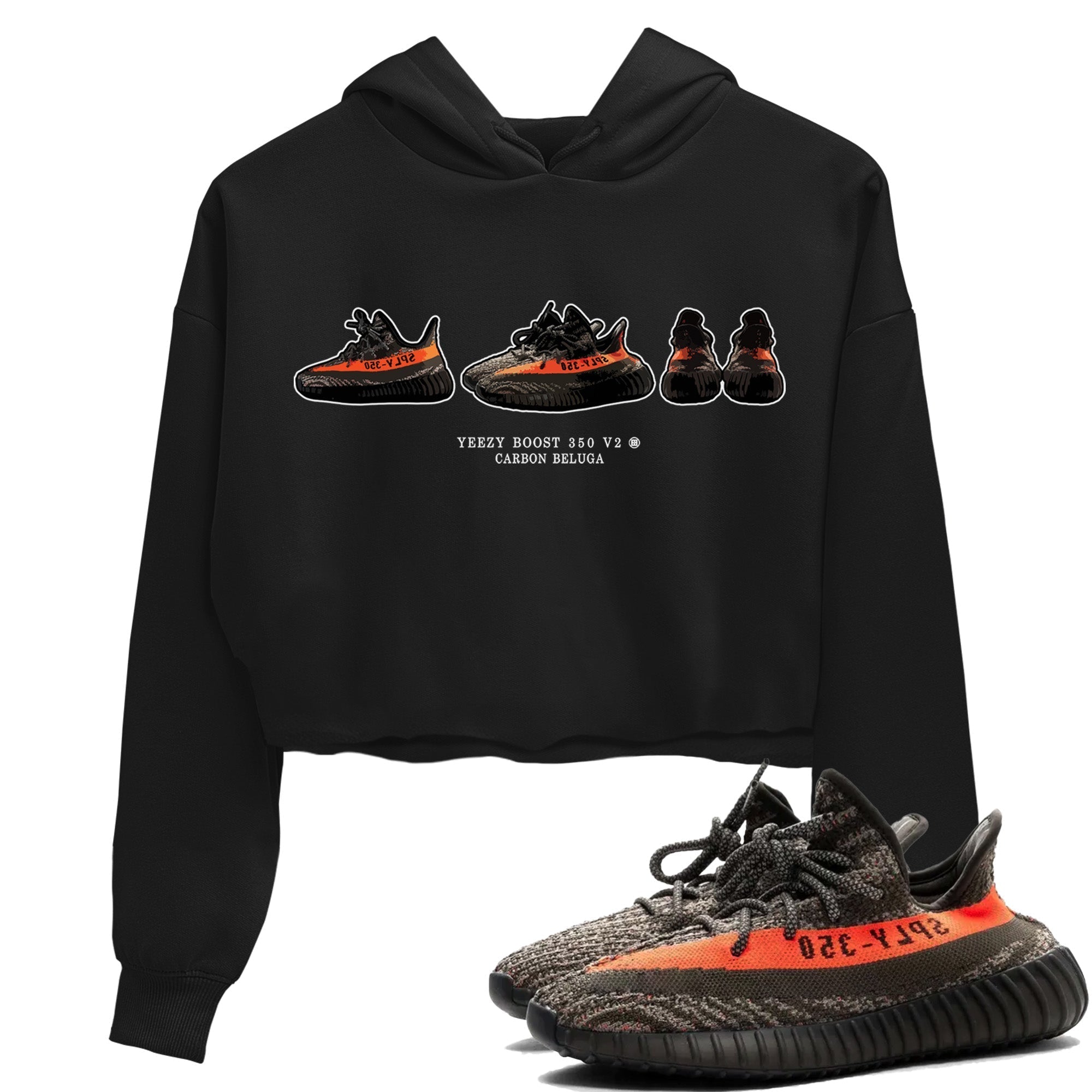 snkmatch Prelude Women's Tops - Yeezy 350 Carbon Beluga