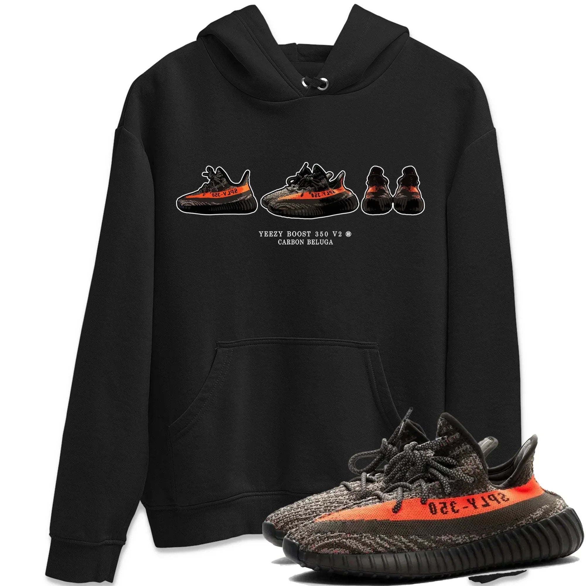 snkmatch Prelude Unisex Tops - Yeezy 350 Carbon Beluga