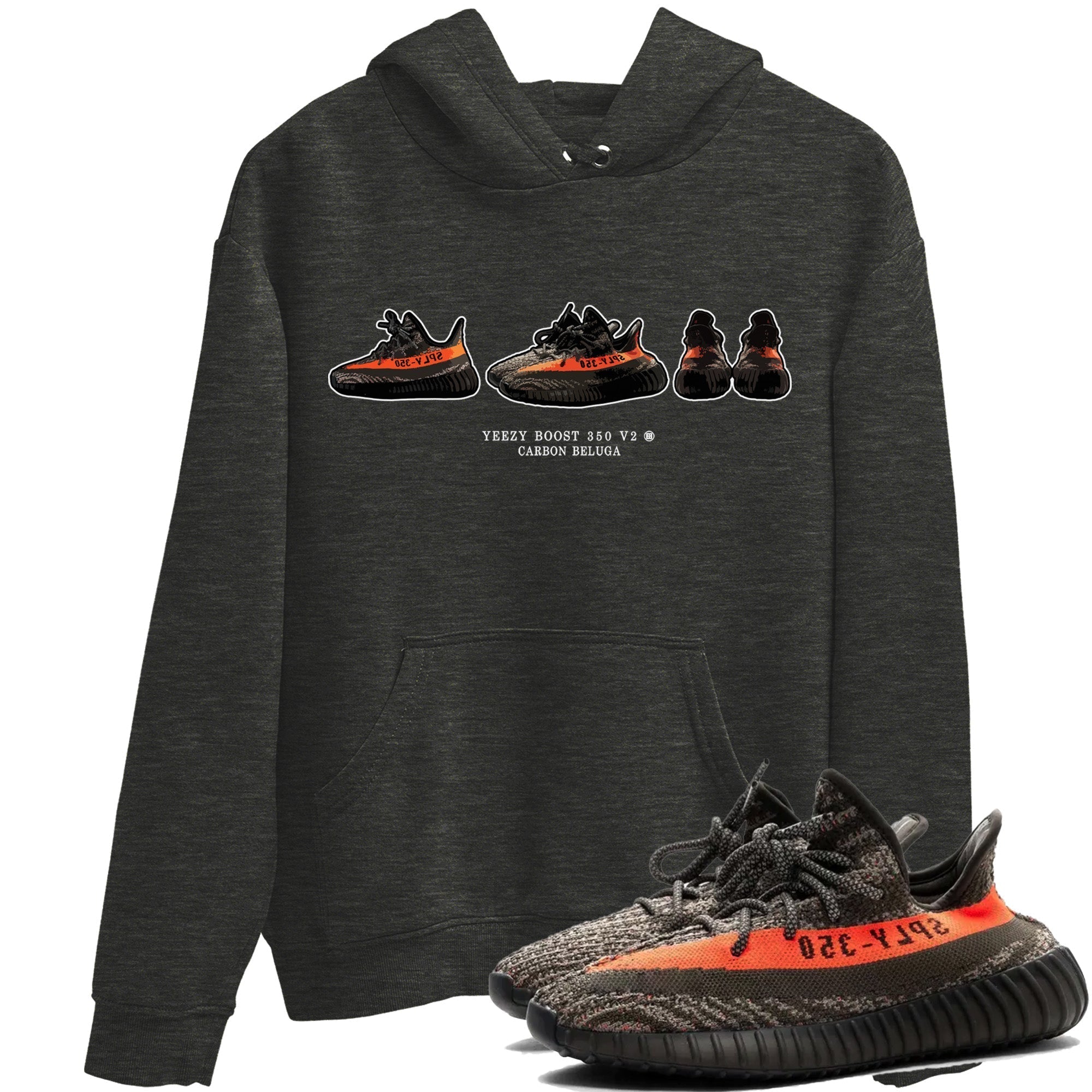 snkmatch Prelude Unisex Tops - Yeezy 350 Carbon Beluga