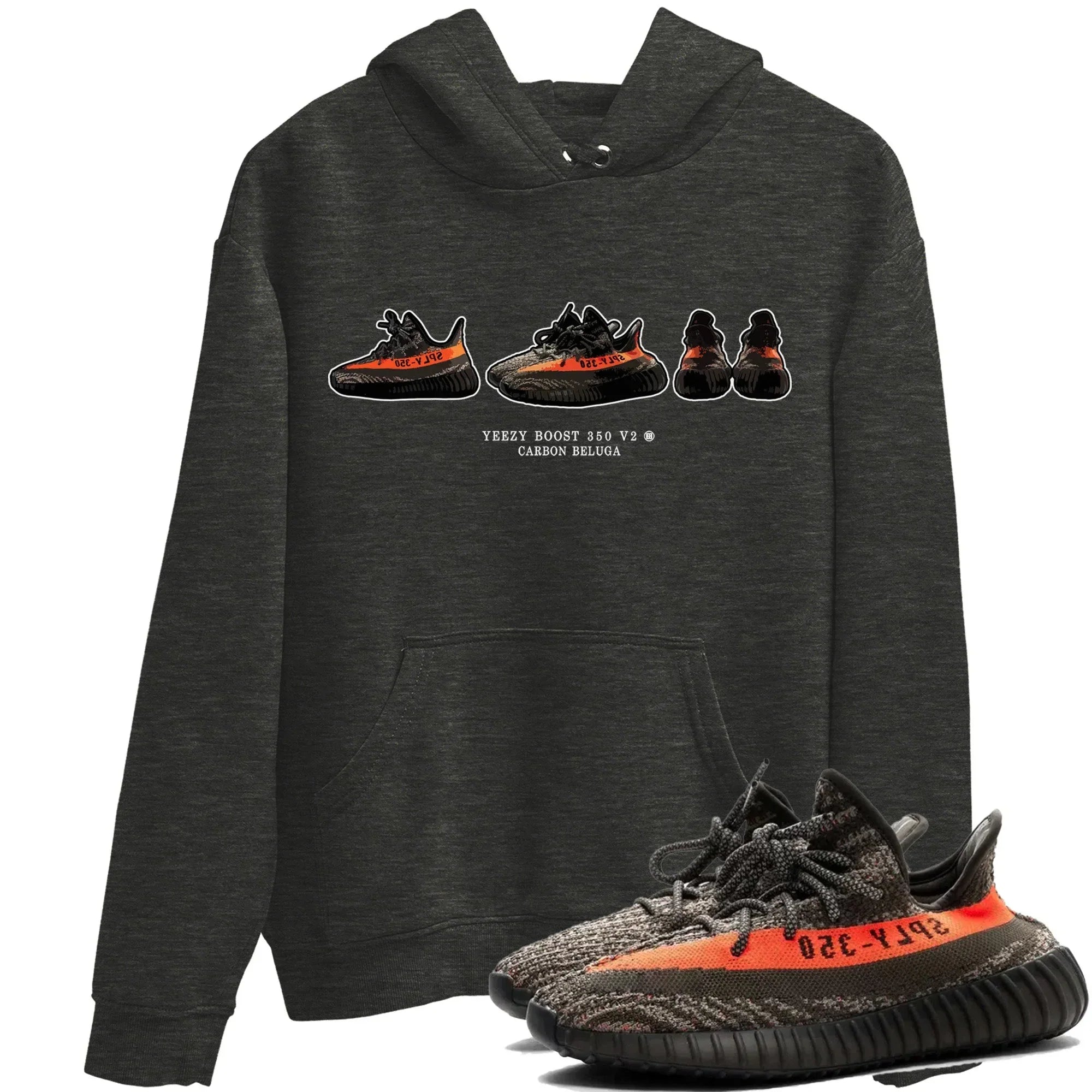 snkmatch Prelude Unisex Tops - Yeezy 350 Carbon Beluga