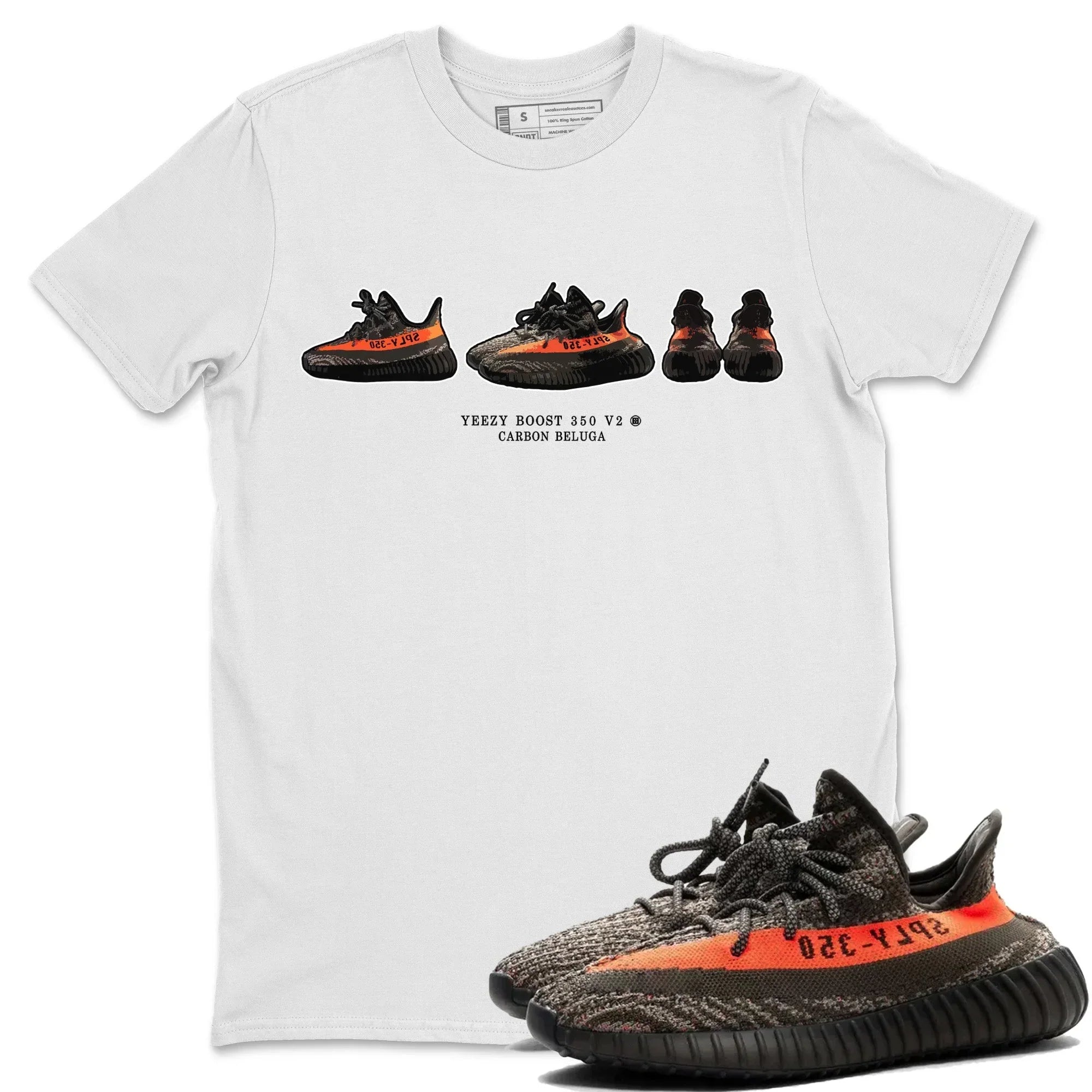 snkmatch Prelude Unisex Tops - Yeezy 350 Carbon Beluga
