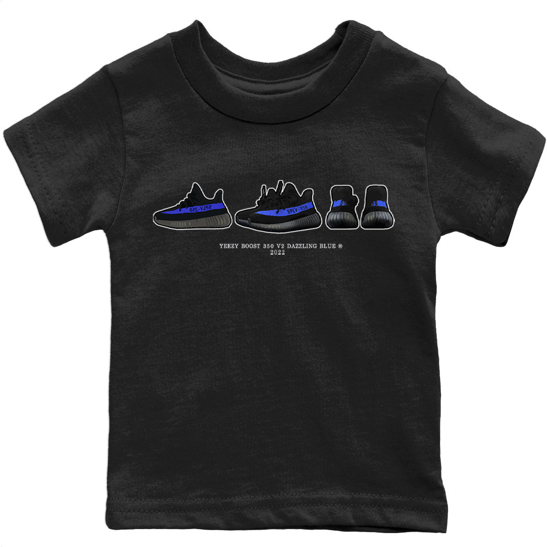 snkmatch Prelude Kids Tops - Yeezy 350 Dazzling Blue
