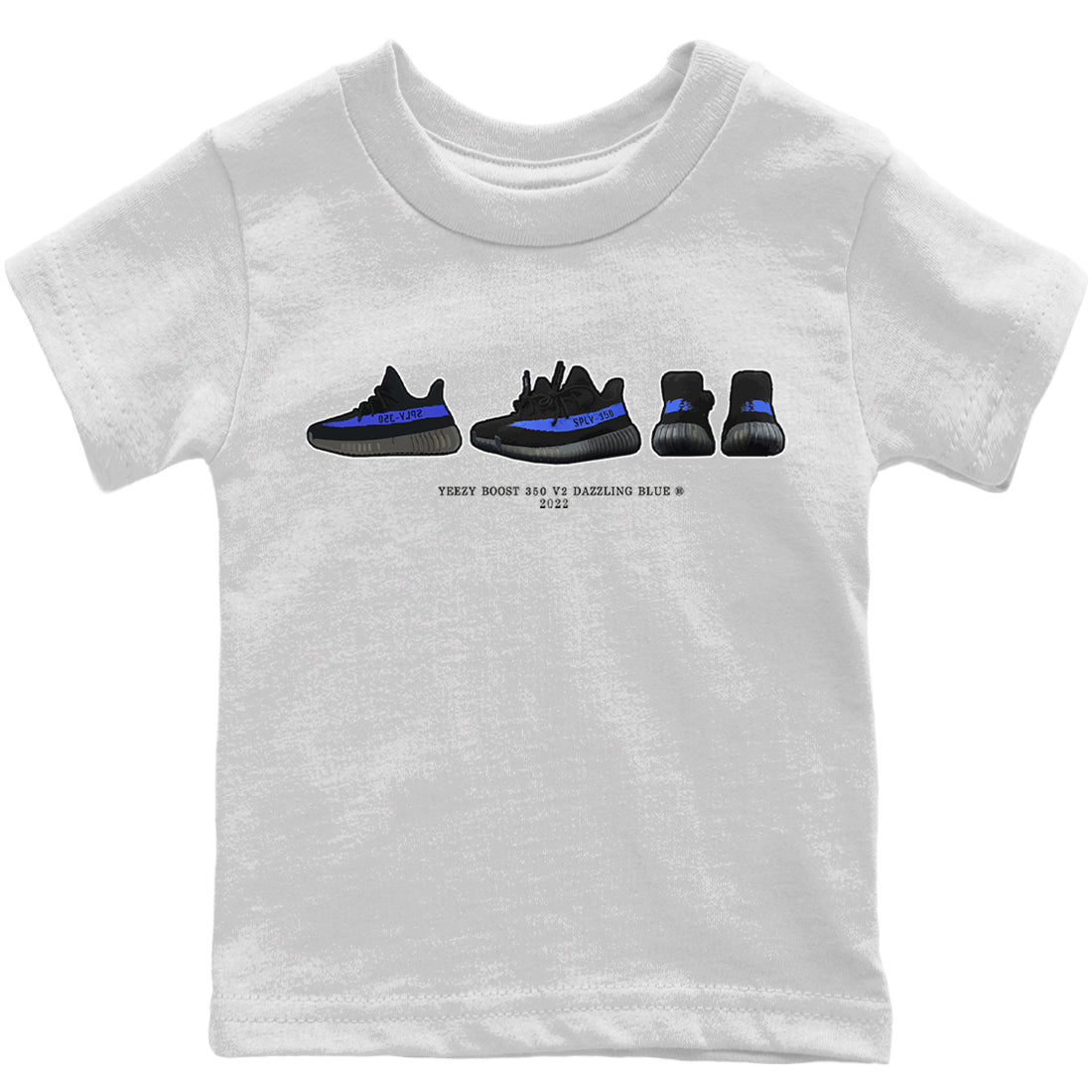 snkmatch Prelude Kids Tops - Yeezy 350 Dazzling Blue