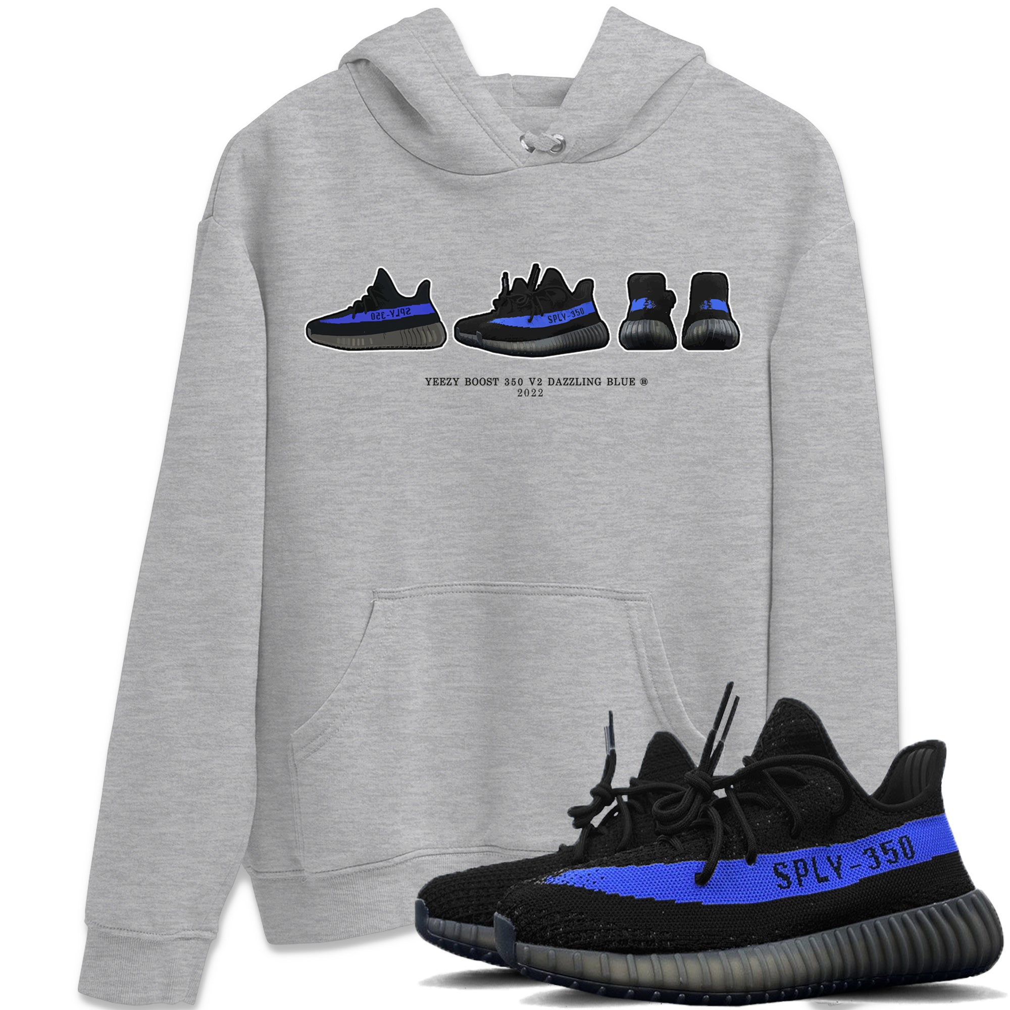 snkmatch Prelude Unisex Tops - Yeezy 350 Dazzling Blue