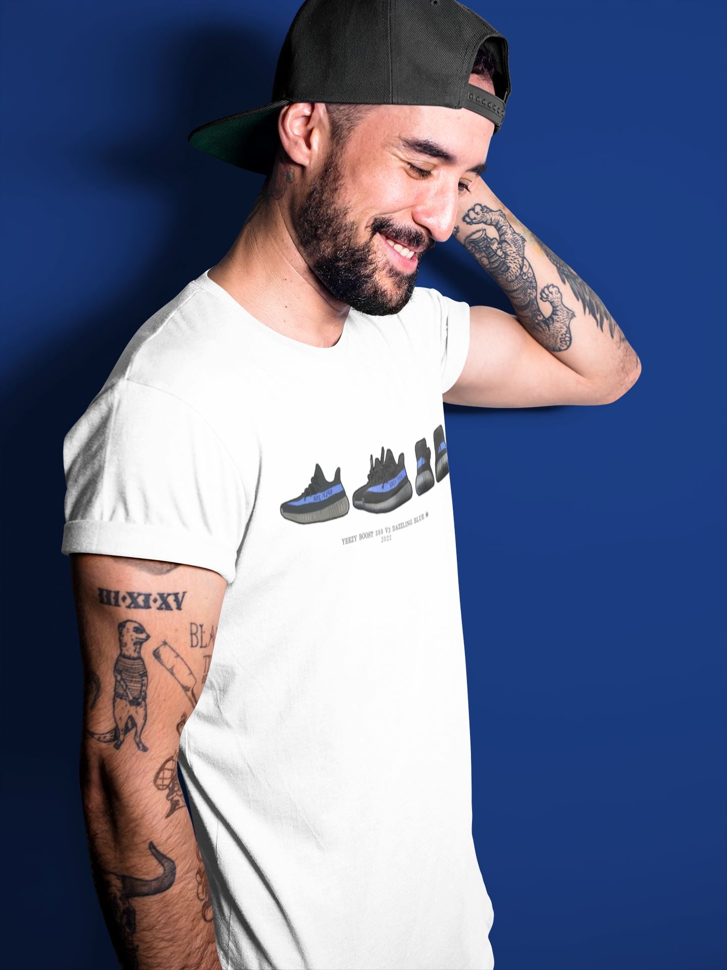 snkmatch Prelude Unisex Tops - Yeezy 350 Dazzling Blue