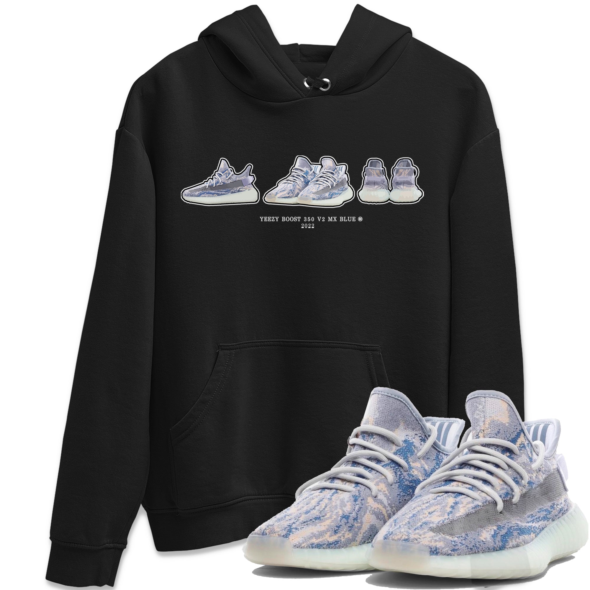 snkmatch Prelude Unisex Tops - Yeezy 350 MX Blue