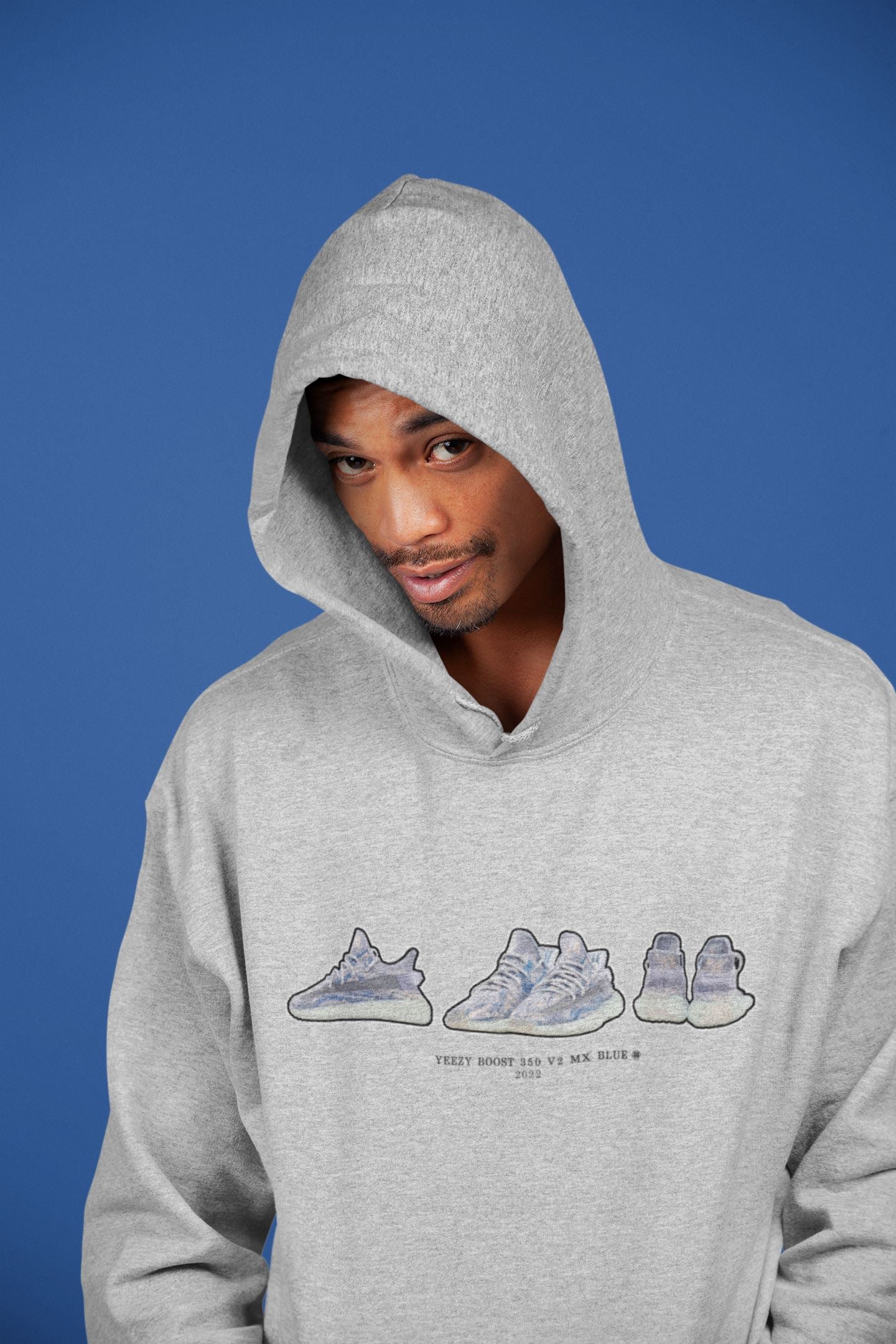 snkmatch Prelude Unisex Tops - Yeezy 350 MX Blue