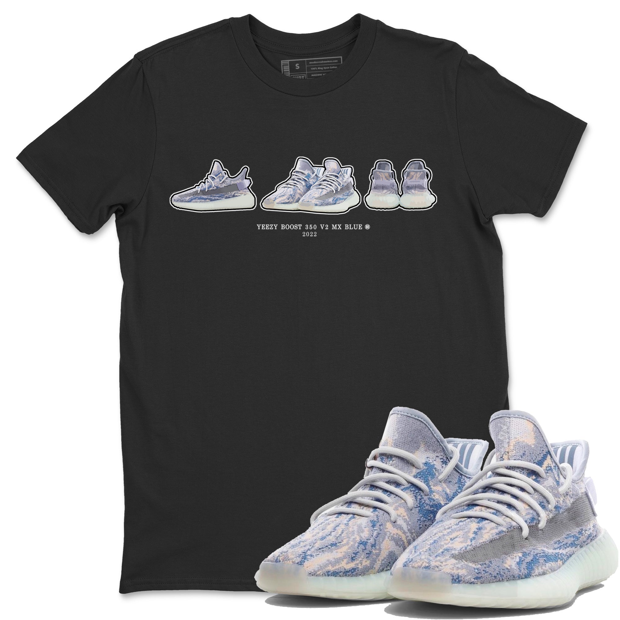 snkmatch Prelude Unisex Tops - Yeezy 350 MX Blue
