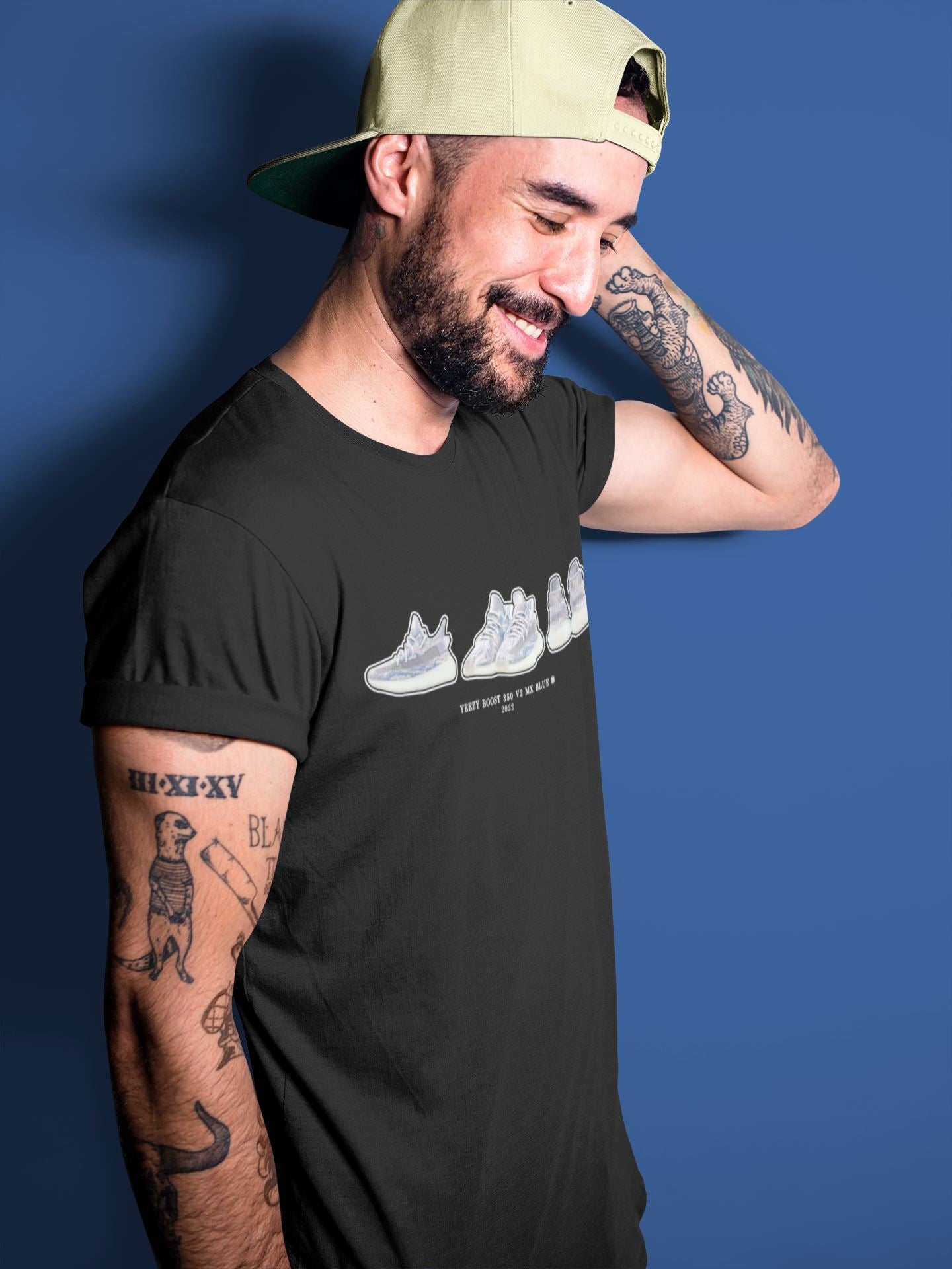 snkmatch Prelude Unisex Tops - Yeezy 350 MX Blue