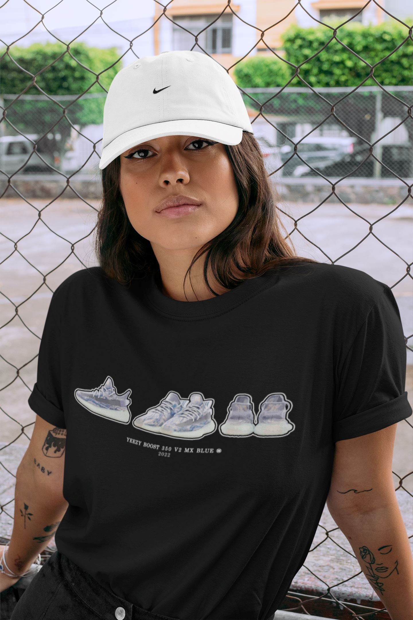 snkmatch Prelude Unisex Tops - Yeezy 350 MX Blue