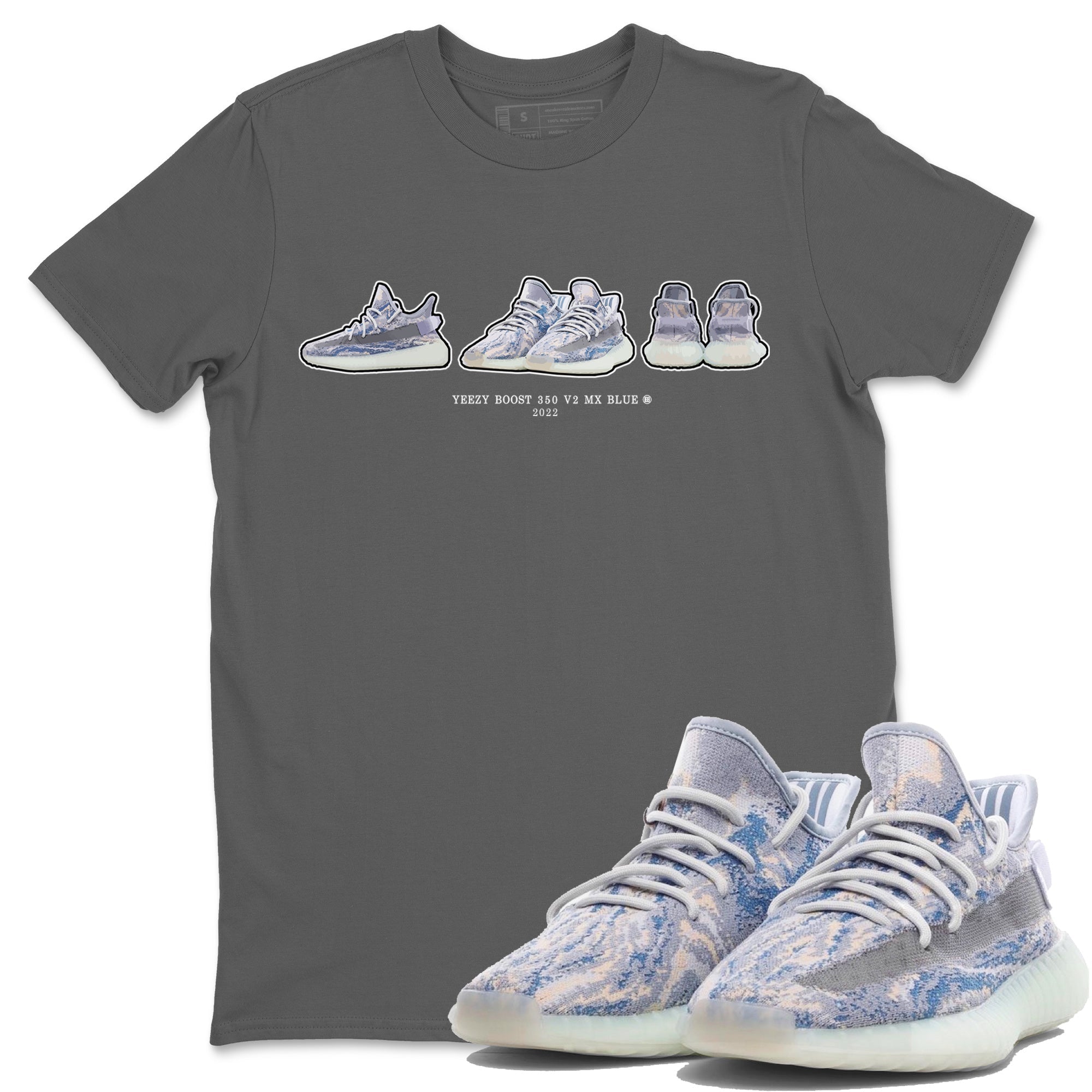 snkmatch Prelude Unisex Tops - Yeezy 350 MX Blue
