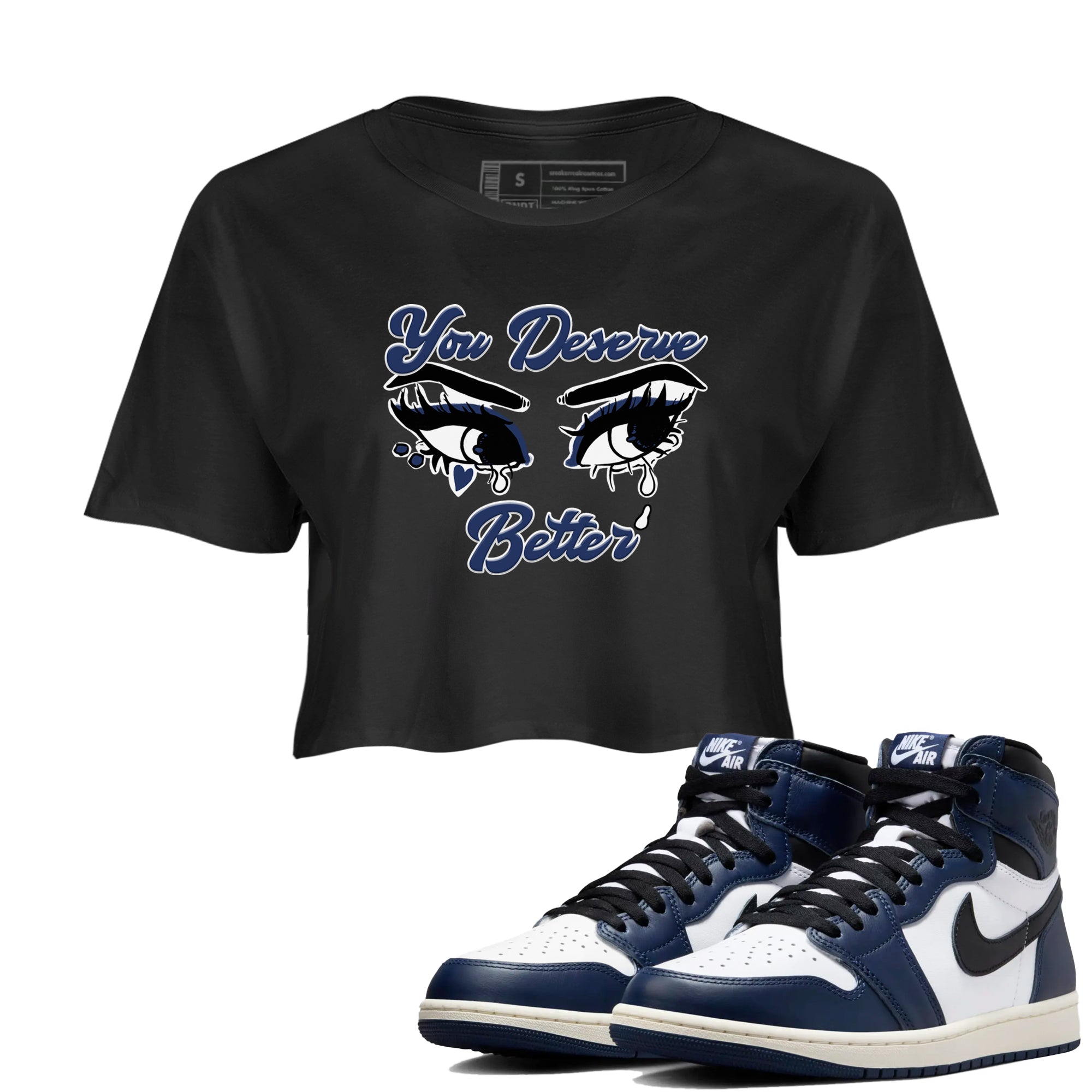 You Deserve Better snkmatch Women's Top - Air Jordan 1 Midnight Navy