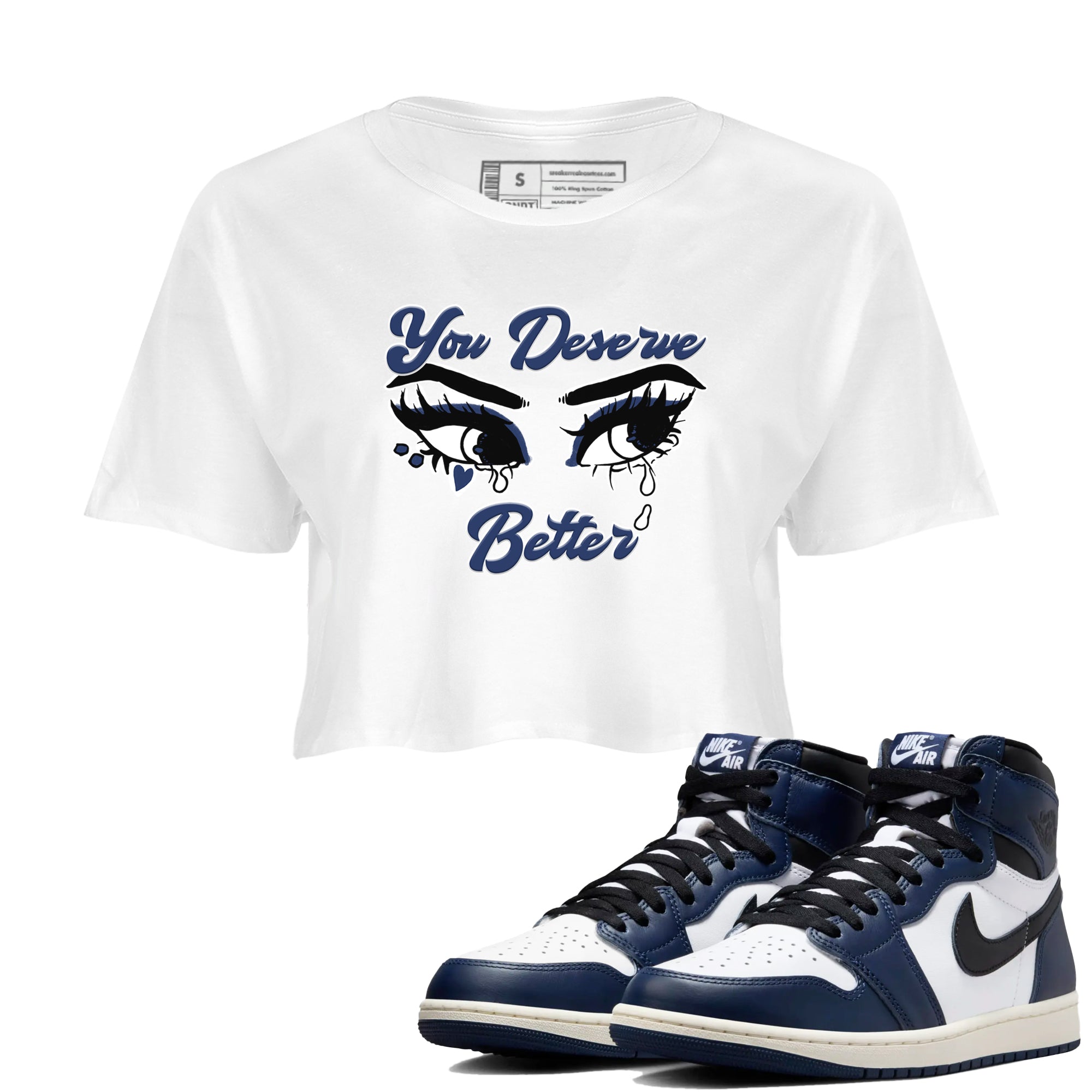 You Deserve Better snkmatch Women's Top - Air Jordan 1 Midnight Navy