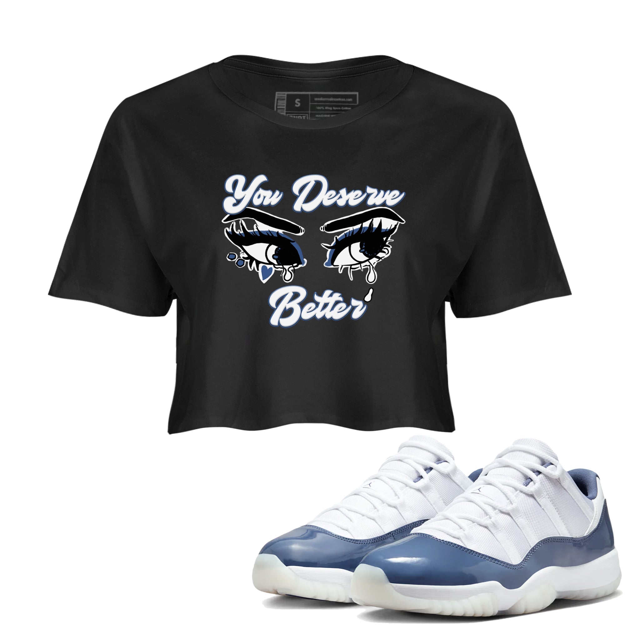 You Deserve Better snkmatch Women's Top - Air Jordan 11 Diffused Blue