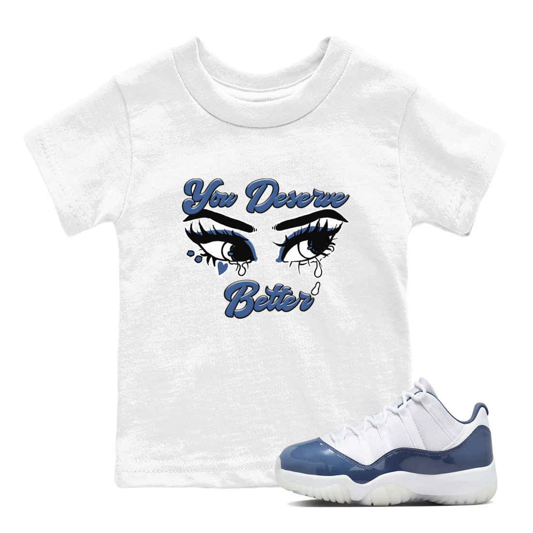 You Deserve Better snkmatch Tees Kids - Air Jordan 11 Diffused Blue