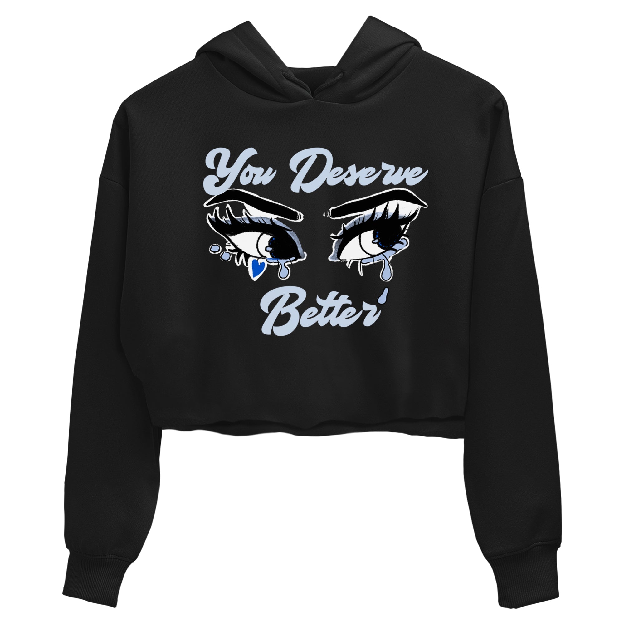 You Deserve Better snkmatch Women's Top - Air Jordan 11 Black and Varsity Royal