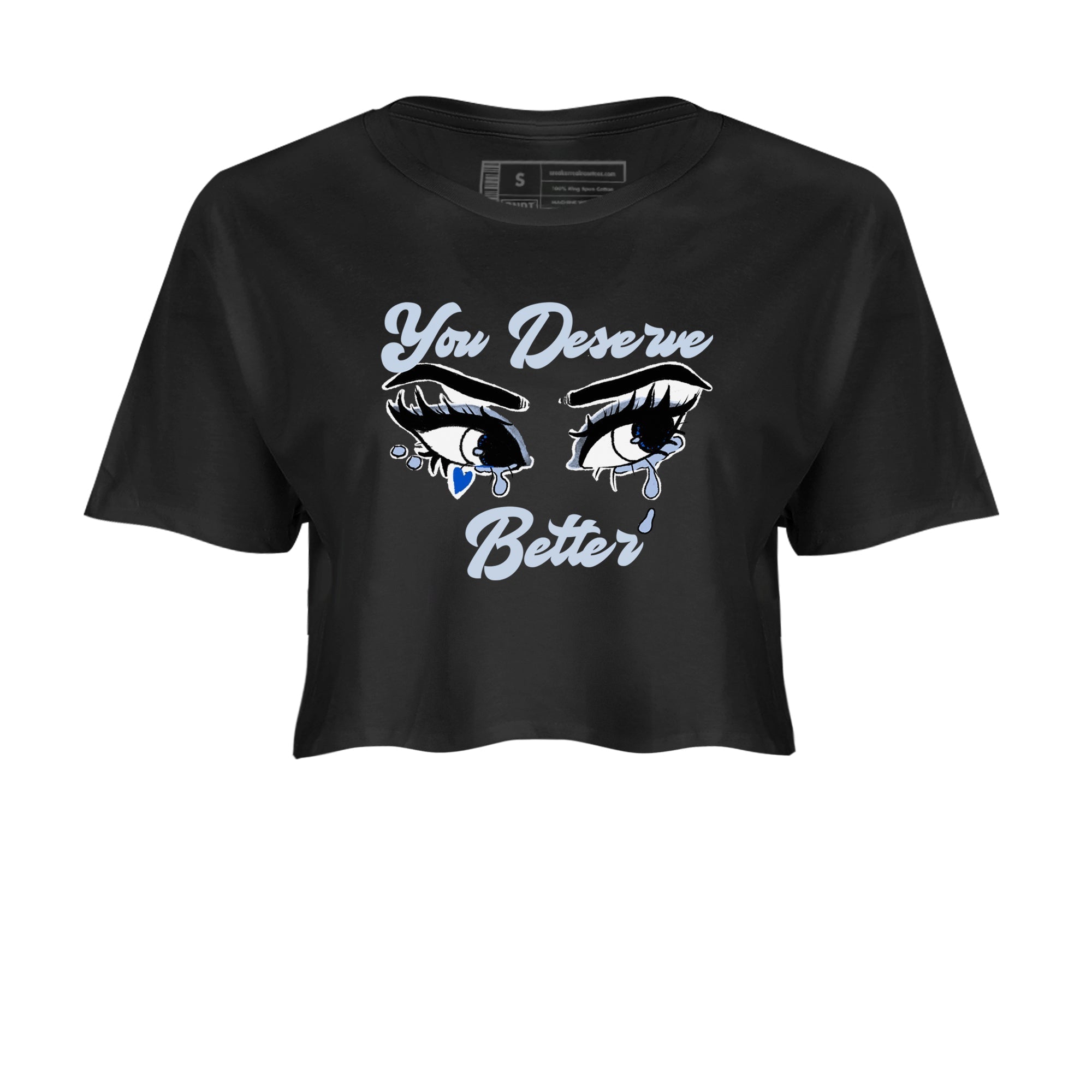 You Deserve Better snkmatch Women's Top - Air Jordan 11 Black and Varsity Royal